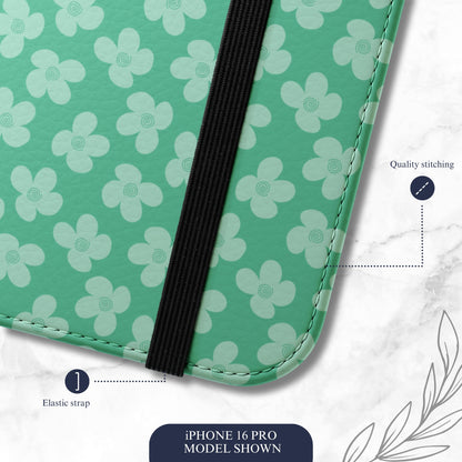 Dewdrop - iPhone Flip Case Wallet, Leather Folio Case Phone Case-aesthetic phone case-shockproof phone case-cute phone case-designer phone case-elegant phone case-luxury phone case-phone accessories-fashion accessory