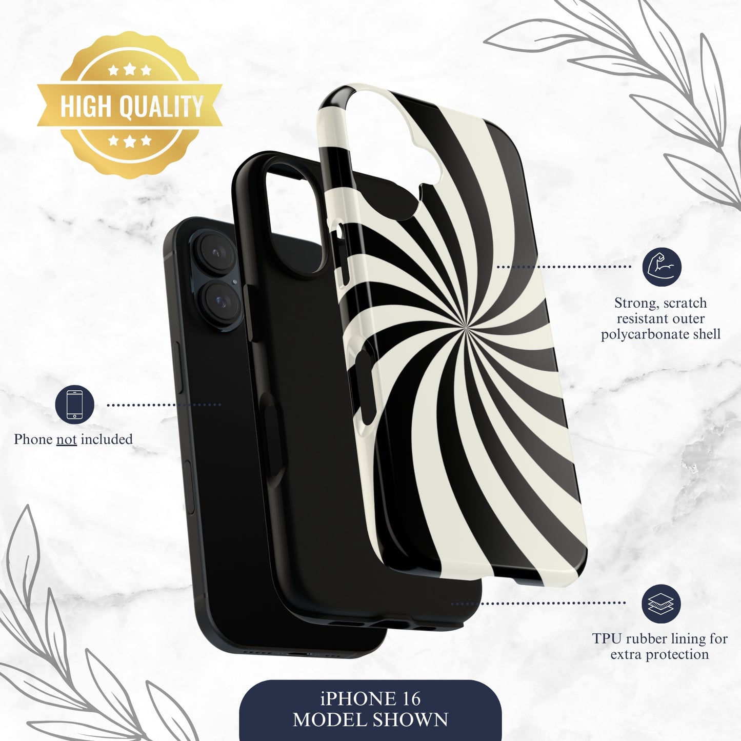 Eternal Loop - iPhone Case Phone Case-aesthetic phone case-shockproof phone case-cute phone case-designer phone case-elegant phone case-luxury phone case-phone accessories-fashion accessory