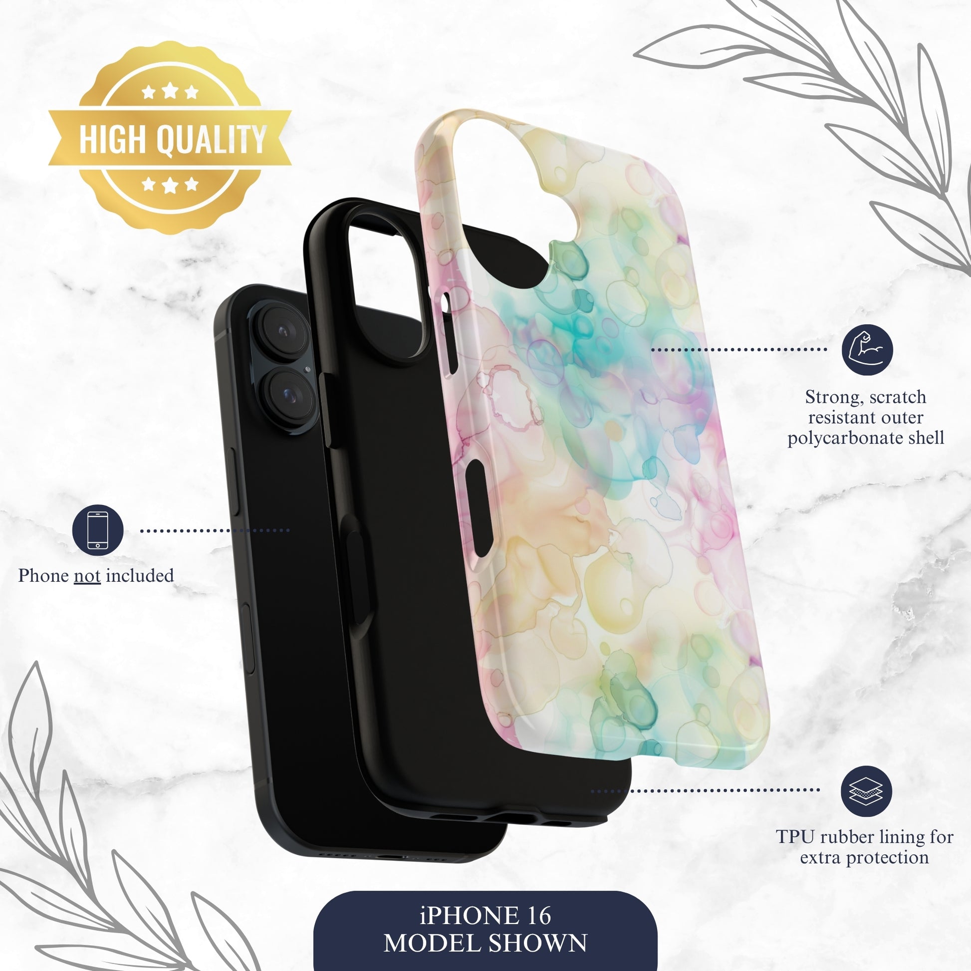 Bubble Bath - iPhone Case Phone Case-aesthetic phone case-shockproof phone case-cute phone case-designer phone case-elegant phone case-luxury phone case-phone accessories-fashion accessory