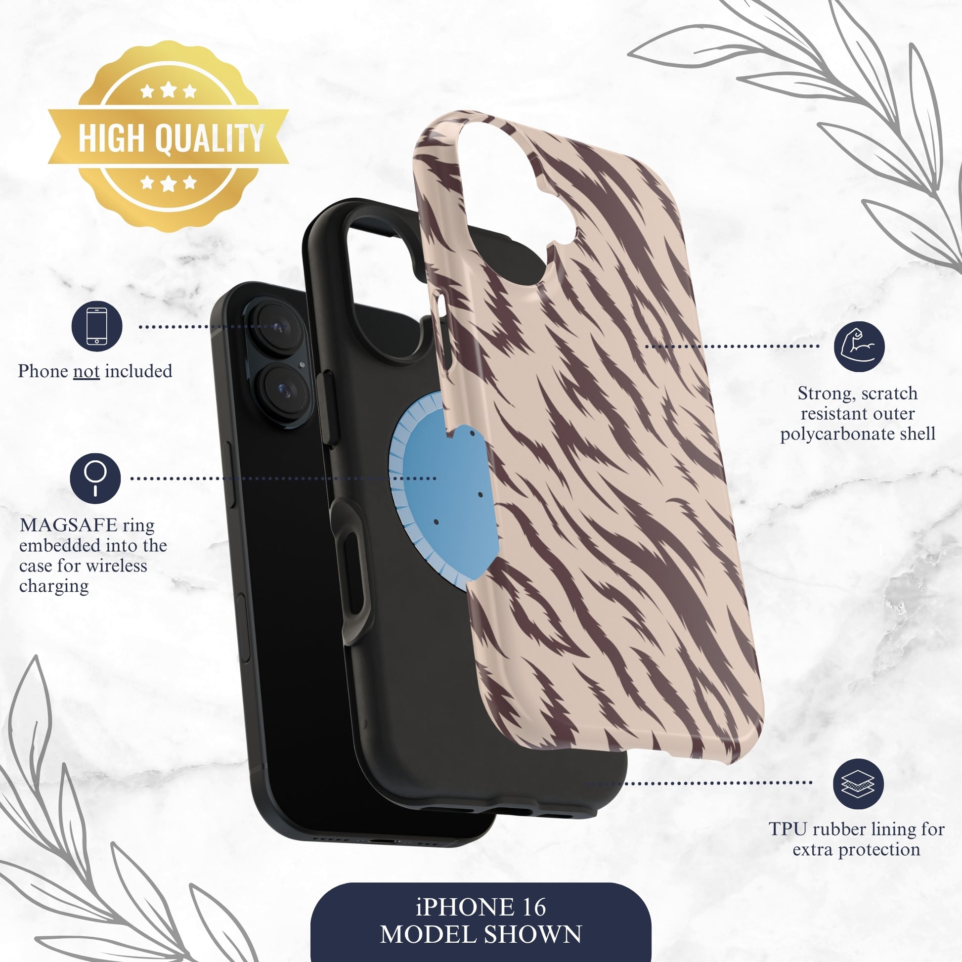 Raw Intent - Magsafe iPhone Case Phone Case-aesthetic phone case-shockproof phone case-cute phone case-designer phone case-elegant phone case-luxury phone case-phone accessories-fashion accessory