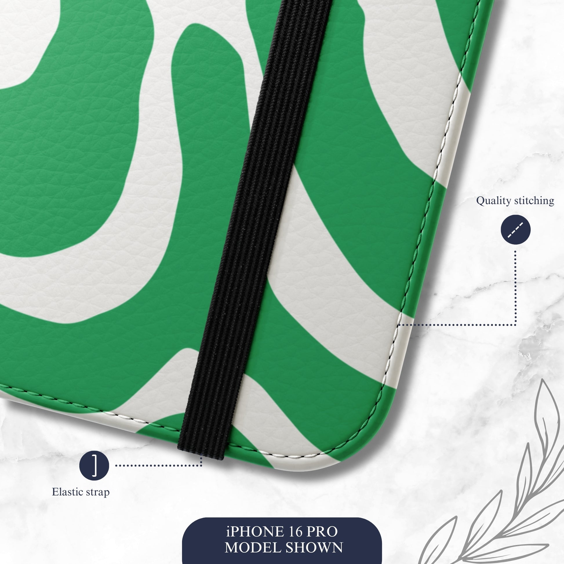 Pistachio - iPhone Flip Case Wallet, Leather Folio Case Phone Case-aesthetic phone case-shockproof phone case-cute phone case-designer phone case-elegant phone case-luxury phone case-phone accessories-fashion accessory