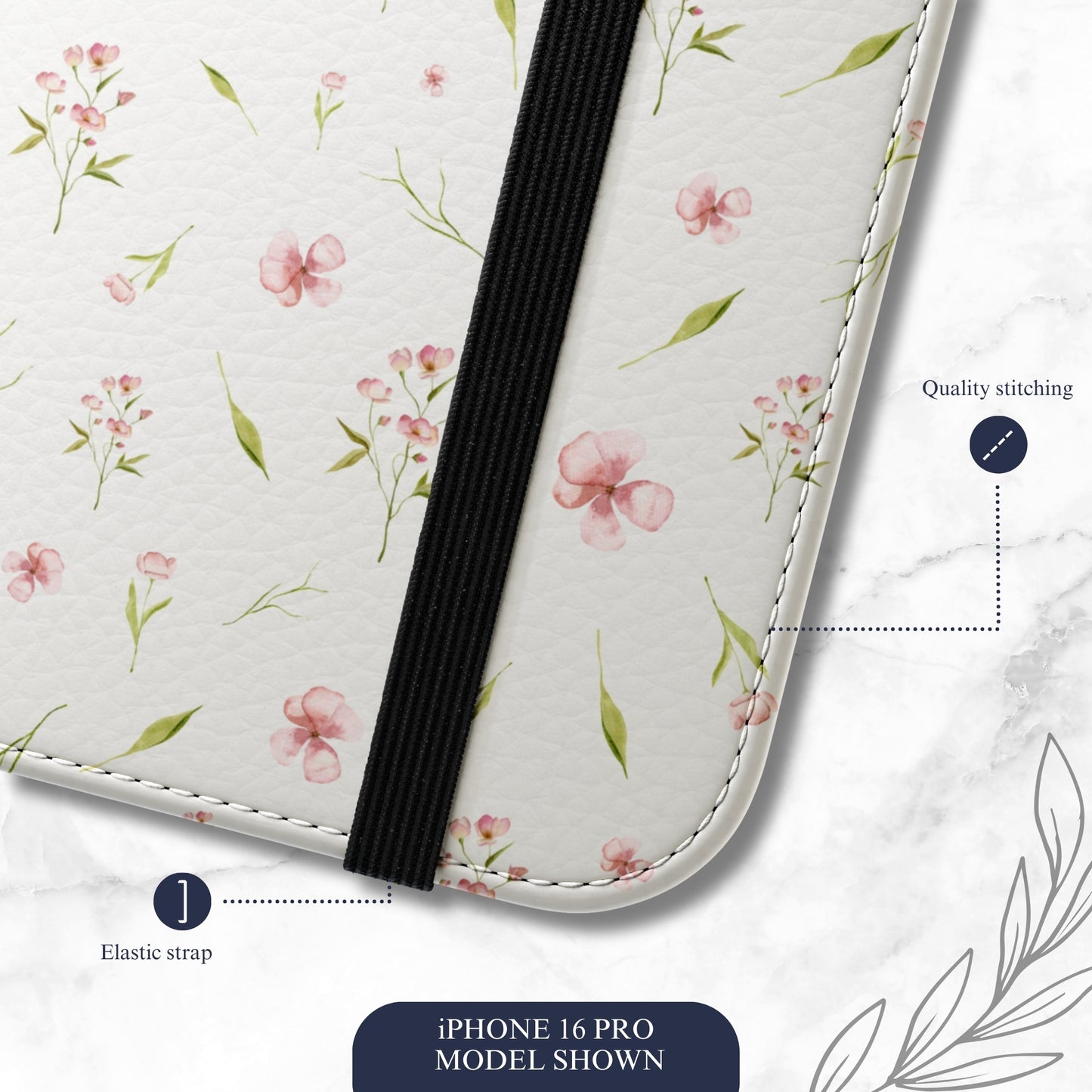 Gentle Wish - iPhone Flip Case Wallet, Leather Folio Case Phone Case-aesthetic phone case-shockproof phone case-cute phone case-designer phone case-elegant phone case-luxury phone case-phone accessories-fashion accessory