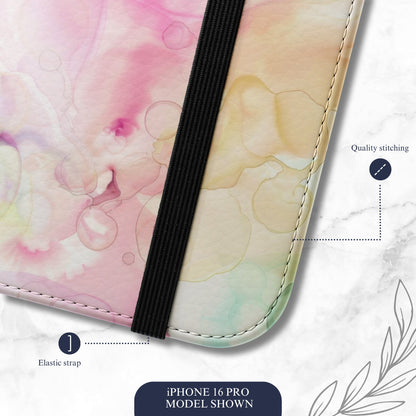 Bubble Bath - iPhone Flip Case Wallet, Leather Folio Case Phone Case-aesthetic phone case-shockproof phone case-cute phone case-designer phone case-elegant phone case-luxury phone case-phone accessories-fashion accessory