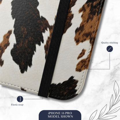 Cappuccino - iPhone Flip Case Wallet, Leather Folio Case Phone Case-aesthetic phone case-shockproof phone case-cute phone case-designer phone case-elegant phone case-luxury phone case-phone accessories-fashion accessory