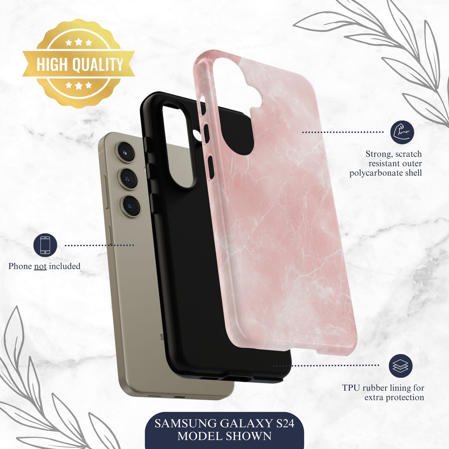 Rosy Gossip - Samsung Galaxy Case Phone Case-aesthetic phone case-shockproof phone case-cute phone case-designer phone case-elegant phone case-luxury phone case-phone accessories-fashion accessory