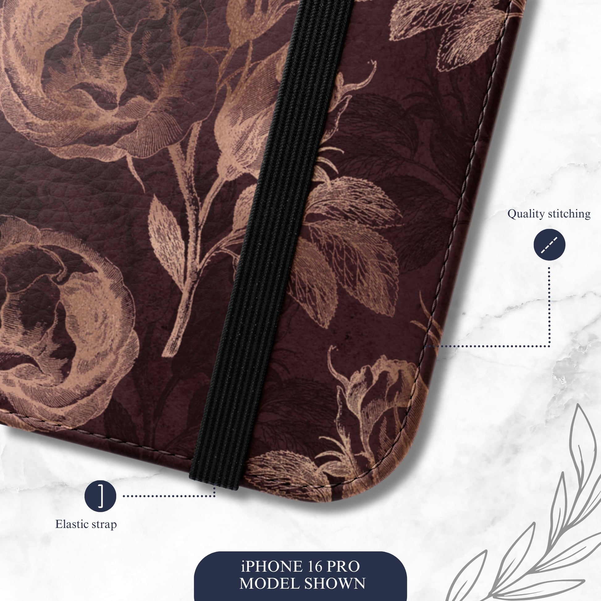 Indulge - iPhone Flip Case Wallet, Leather Folio Case Phone Case-aesthetic phone case-shockproof phone case-cute phone case-designer phone case-elegant phone case-luxury phone case-phone accessories-fashion accessory
