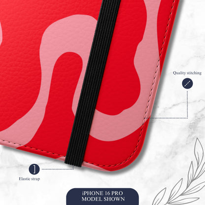 Afterglow - iPhone Flip Case Wallet, Leather Folio Case Phone Case-aesthetic phone case-shockproof phone case-cute phone case-designer phone case-elegant phone case-luxury phone case-phone accessories-fashion accessory