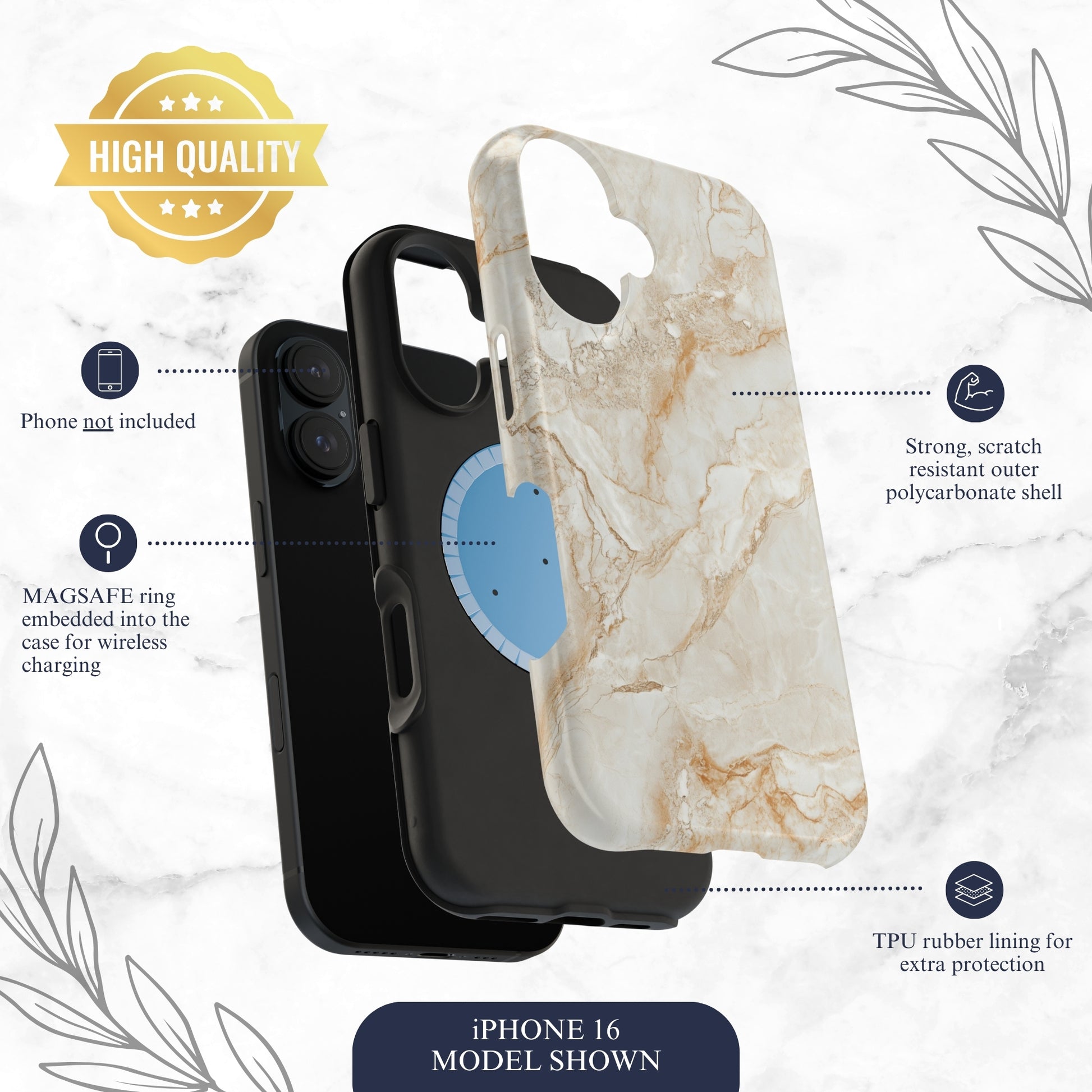 Sandstone - Magsafe iPhone Case Phone Case-aesthetic phone case-shockproof phone case-cute phone case-designer phone case-elegant phone case-luxury phone case-phone accessories-fashion accessory