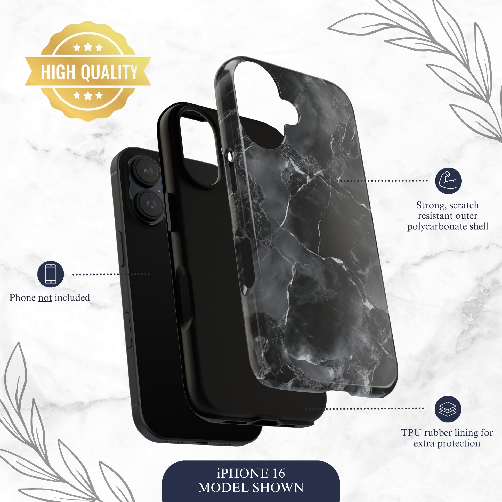Obsidian - iPhone Case Phone Case-aesthetic phone case-shockproof phone case-cute phone case-designer phone case-elegant phone case-luxury phone case-phone accessories-fashion accessory