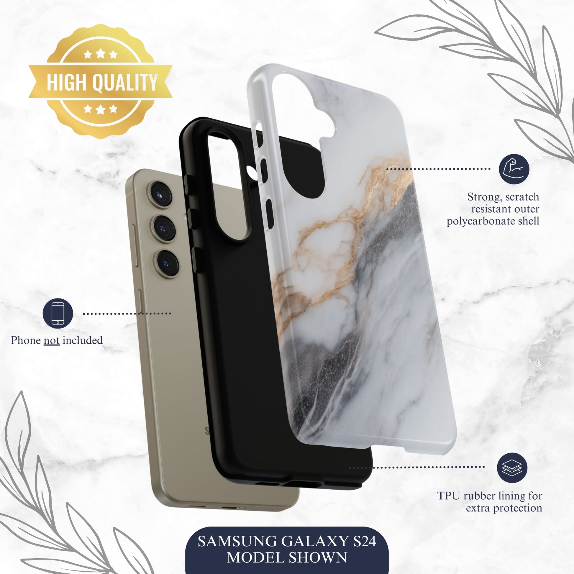 Ivory - Samsung Galaxy Case Phone Case-aesthetic phone case-shockproof phone case-cute phone case-designer phone case-elegant phone case-luxury phone case-phone accessories-fashion accessory