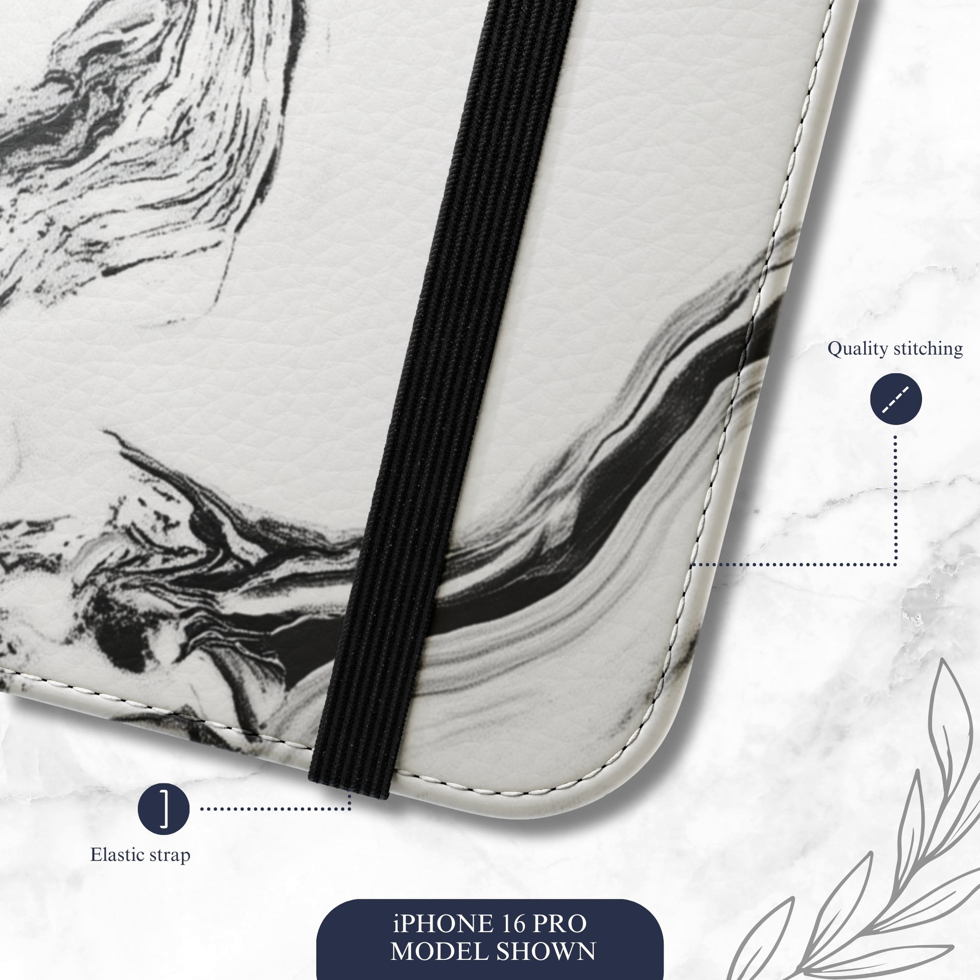 Contrast - iPhone Flip Case Wallet, Leather Folio Case Phone Case-aesthetic phone case-shockproof phone case-cute phone case-designer phone case-elegant phone case-luxury phone case-phone accessories-fashion accessory