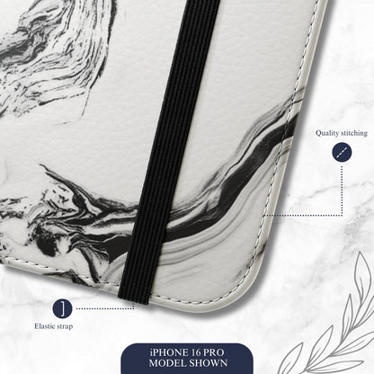 Contrast - iPhone Flip Case Wallet, Leather Folio Case Phone Case-aesthetic phone case-shockproof phone case-cute phone case-designer phone case-elegant phone case-luxury phone case-phone accessories-fashion accessory
