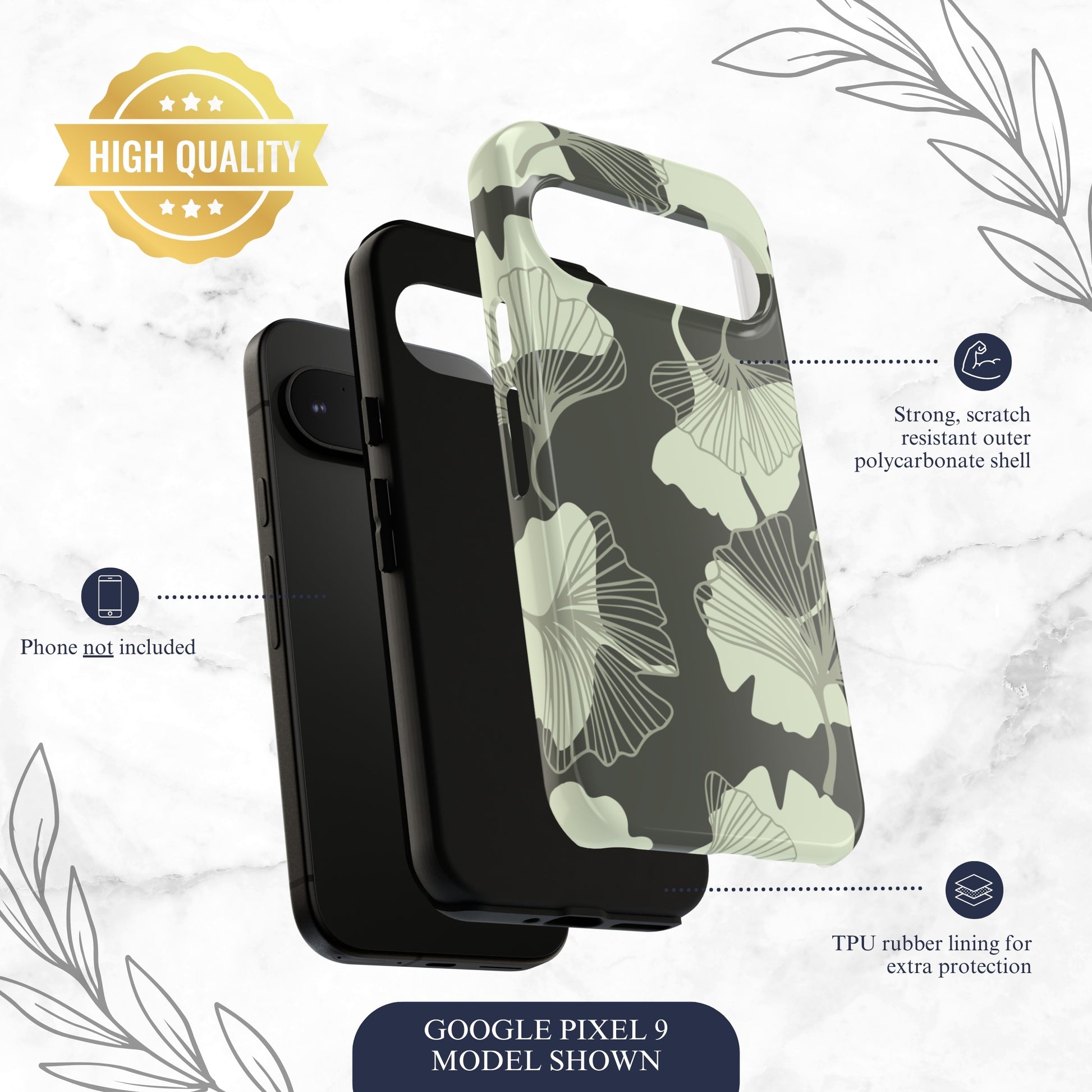 Wilted Presence - Google Pixel Case Phone Case-aesthetic phone case-shockproof phone case-cute phone case-designer phone case-elegant phone case-luxury phone case-phone accessories-fashion accessory