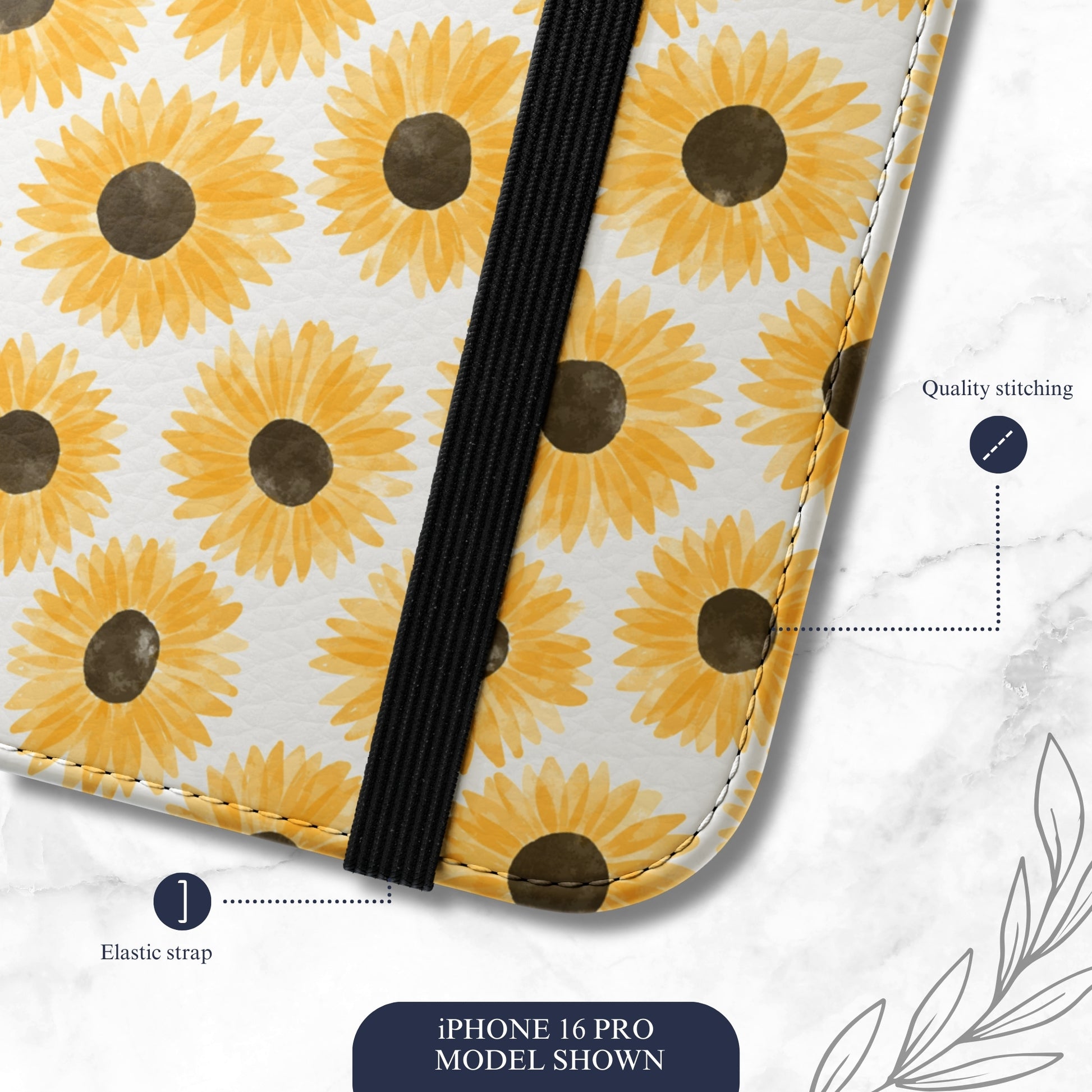 Sun Kissed - iPhone Flip Case Wallet, Leather Folio Case Phone Case-aesthetic phone case-shockproof phone case-cute phone case-designer phone case-elegant phone case-luxury phone case-phone accessories-fashion accessory