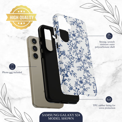 Frosted Toile - Samsung Galaxy Case Phone Case-aesthetic phone case-shockproof phone case-cute phone case-designer phone case-elegant phone case-luxury phone case-phone accessories-fashion accessory