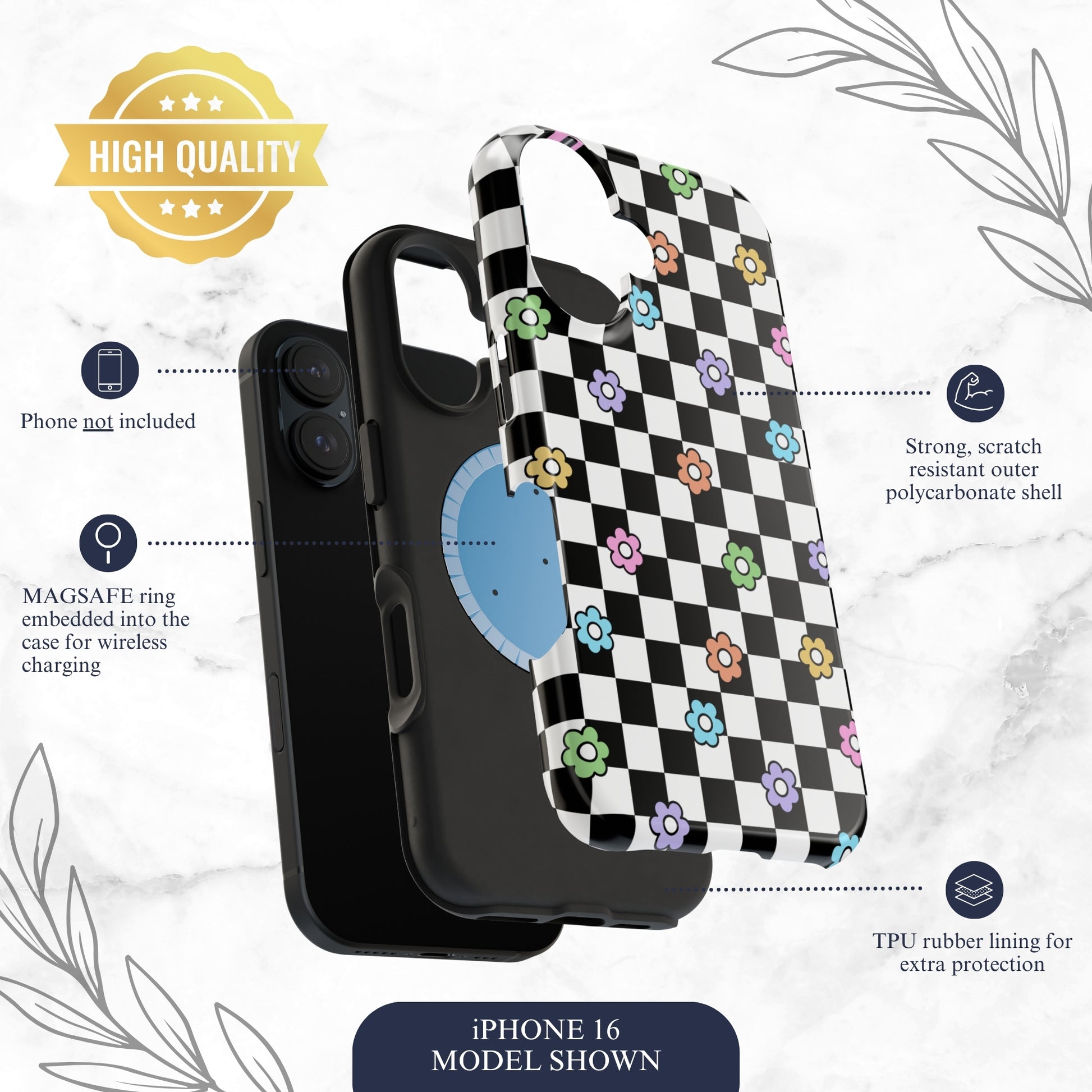 Check Mate - Magsafe iPhone Case Phone Case-aesthetic phone case-shockproof phone case-cute phone case-designer phone case-elegant phone case-luxury phone case-phone accessories-fashion accessory