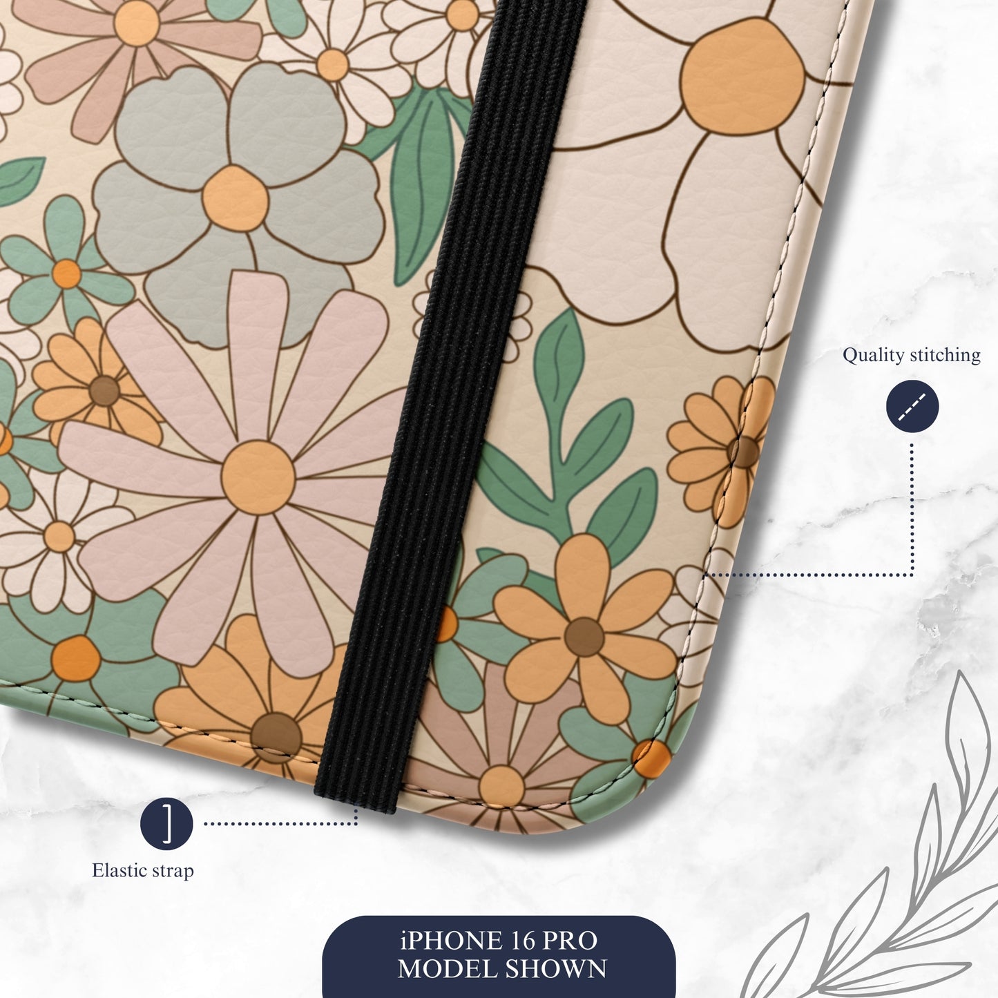 Sunny Day - iPhone Flip Case Wallet, Leather Folio Case Phone Case-aesthetic phone case-shockproof phone case-cute phone case-designer phone case-elegant phone case-luxury phone case-phone accessories-fashion accessory