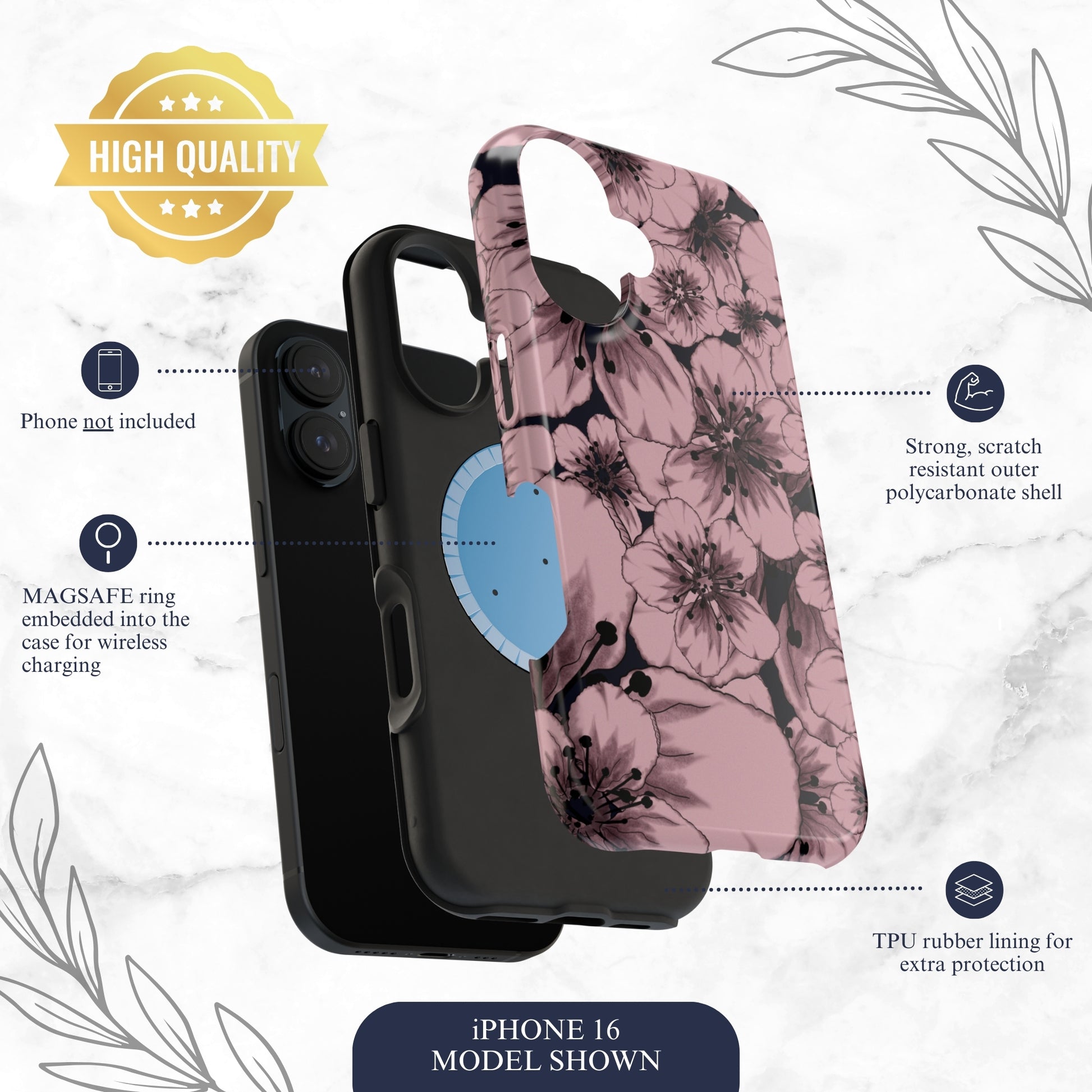 Feudal Beauty - Magsafe iPhone Case Phone Case-aesthetic phone case-shockproof phone case-cute phone case-designer phone case-elegant phone case-luxury phone case-phone accessories-fashion accessory