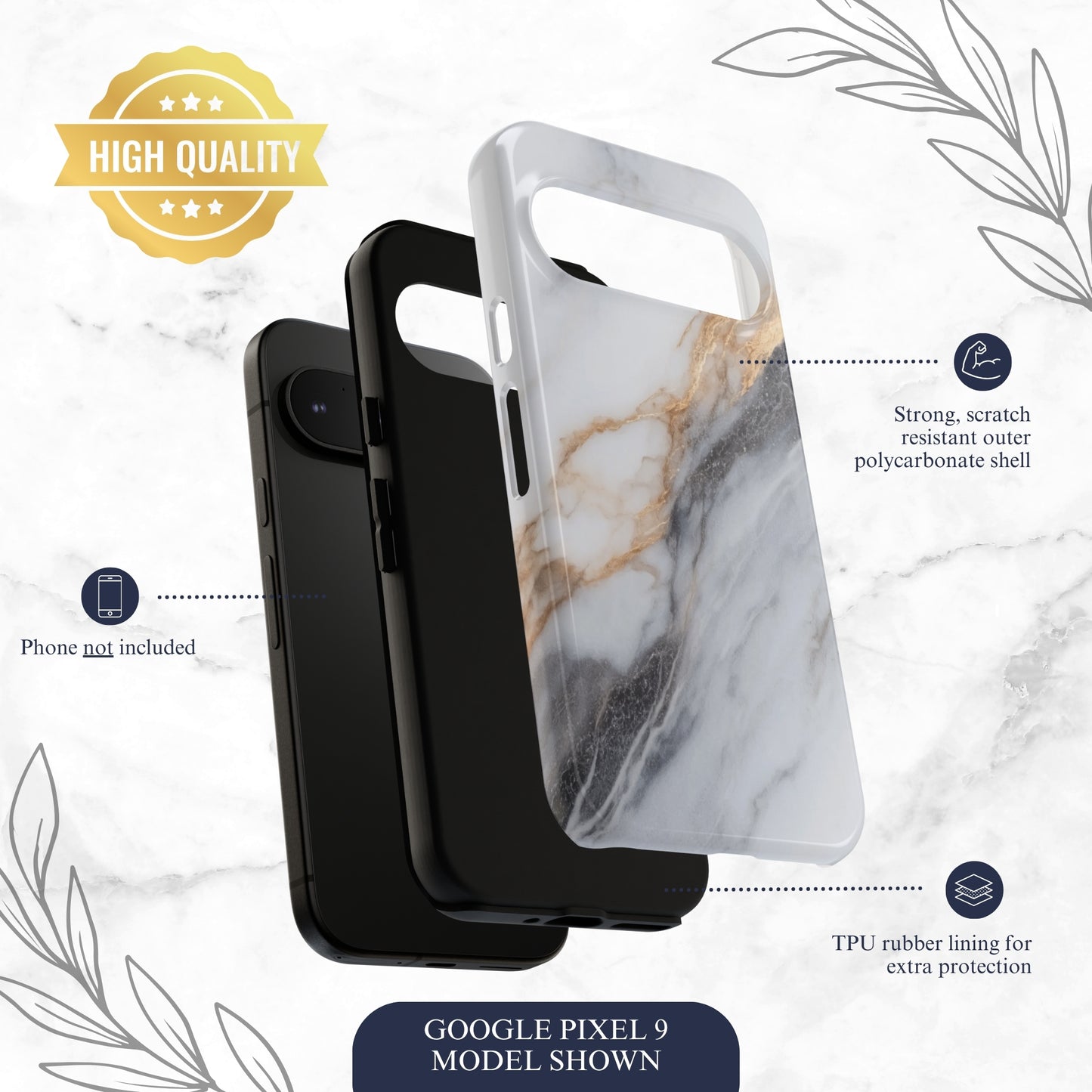 Ivory - Google Pixel Case Phone Case-aesthetic phone case-shockproof phone case-cute phone case-designer phone case-elegant phone case-luxury phone case-phone accessories-fashion accessory