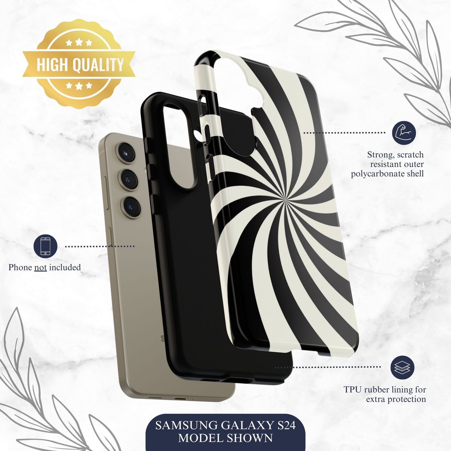Eternal Loop - Samsung Galaxy Case Phone Case-aesthetic phone case-shockproof phone case-cute phone case-designer phone case-elegant phone case-luxury phone case-phone accessories-fashion accessory