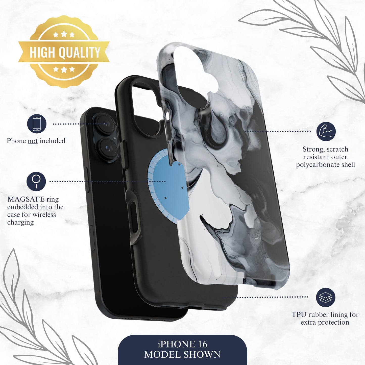 Cascade - Magsafe iPhone Case Phone Case-aesthetic phone case-shockproof phone case-cute phone case-designer phone case-elegant phone case-luxury phone case-phone accessories-fashion accessory