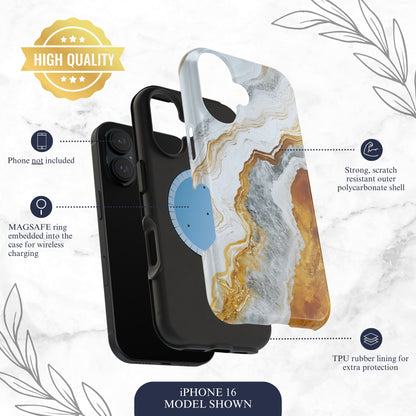Snowgold - Magsafe iPhone Case Phone Case-aesthetic phone case-shockproof phone case-cute phone case-designer phone case-elegant phone case-luxury phone case-phone accessories-fashion accessory