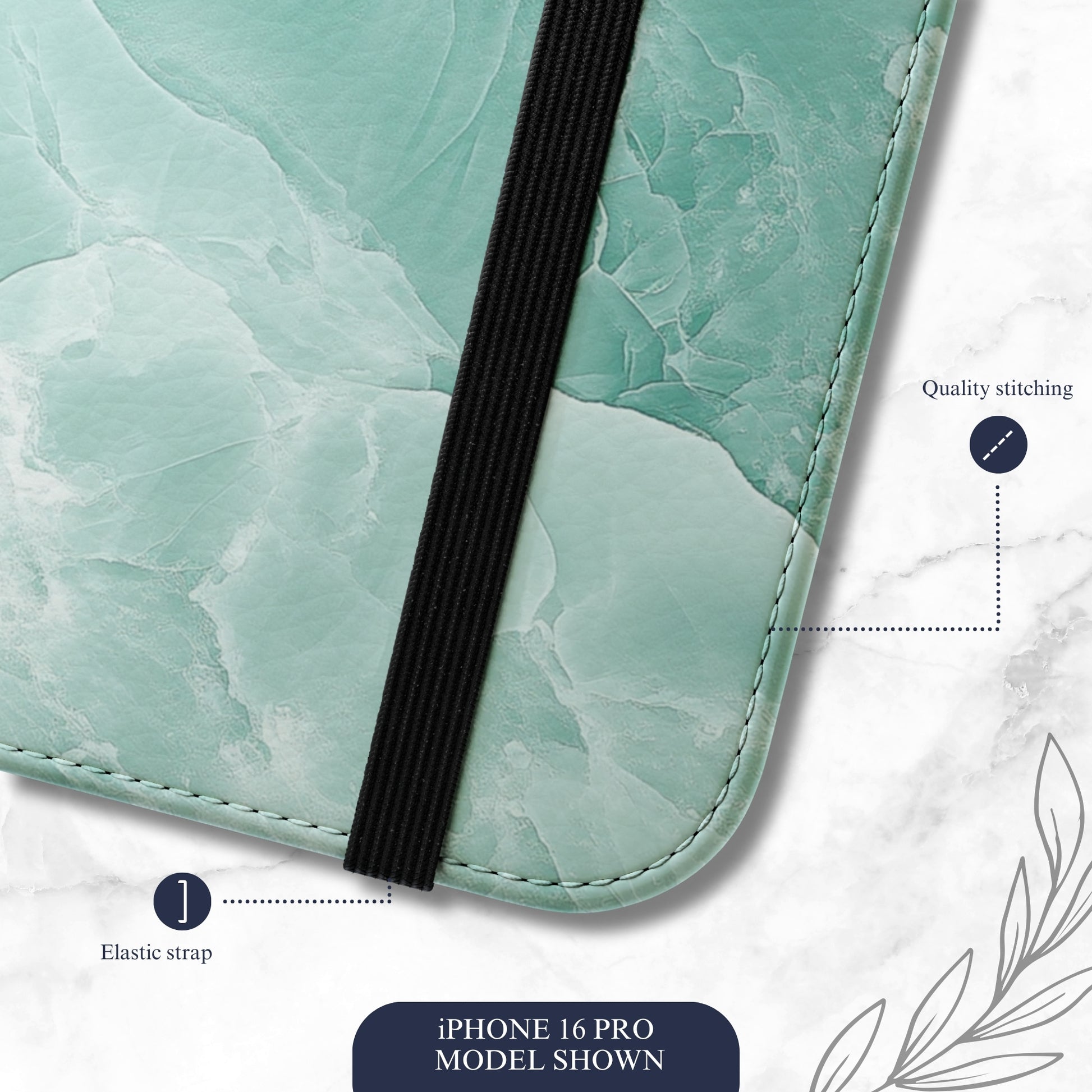 Jade - iPhone Flip Case Wallet, Leather Folio Case Phone Case-aesthetic phone case-shockproof phone case-cute phone case-designer phone case-elegant phone case-luxury phone case-phone accessories-fashion accessory