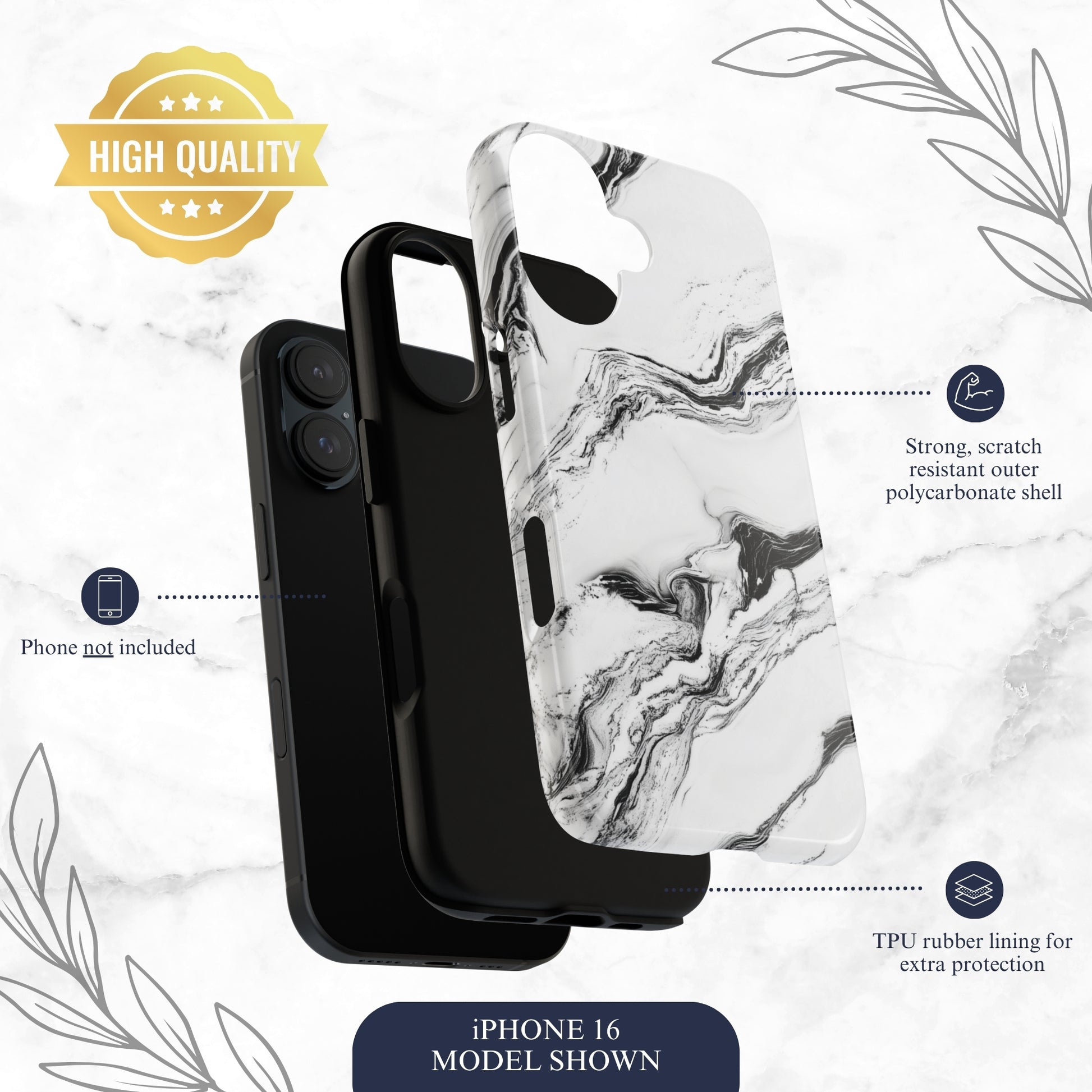 Contrast - iPhone Case Phone Case-aesthetic phone case-shockproof phone case-cute phone case-designer phone case-elegant phone case-luxury phone case-phone accessories-fashion accessory