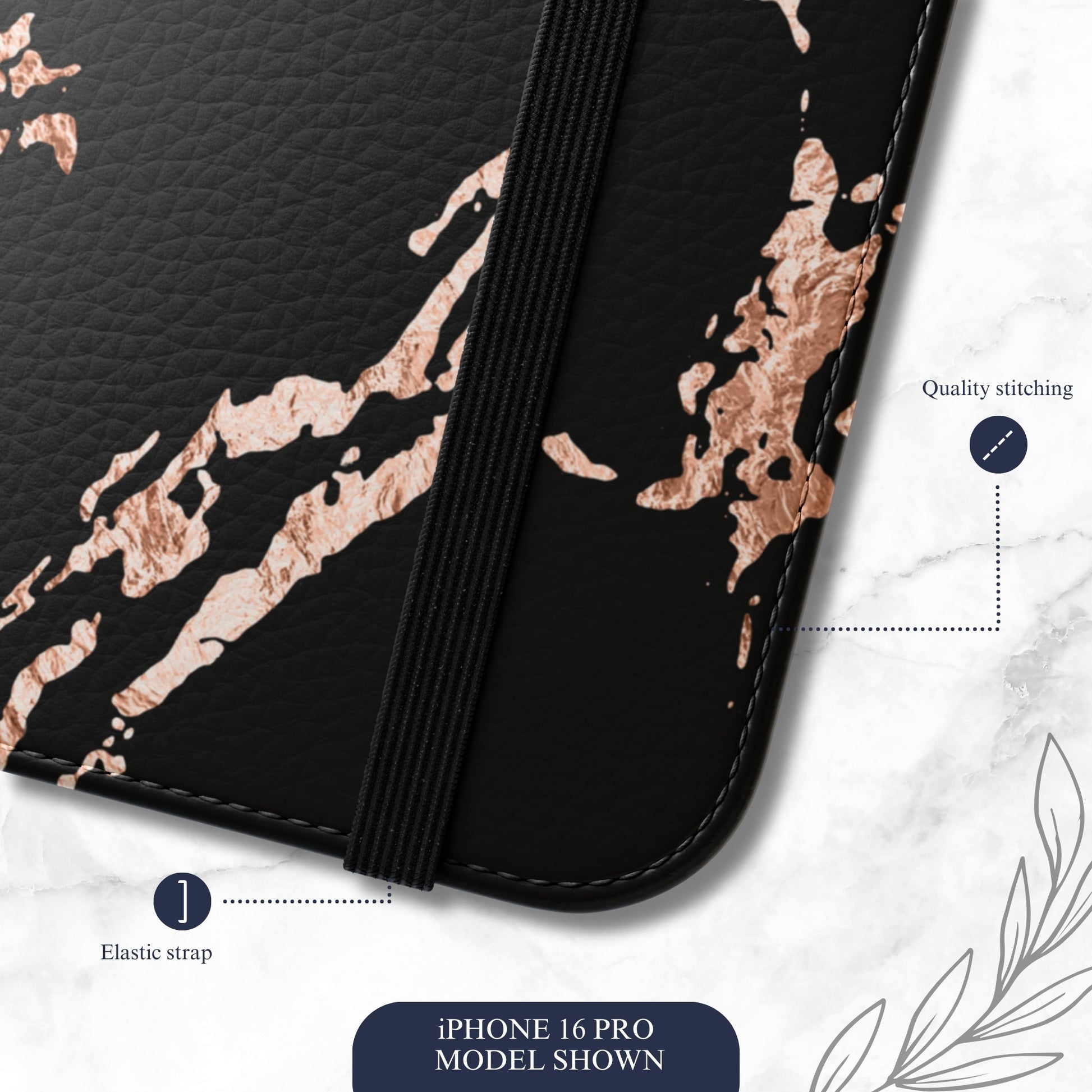 Molten Luxe - iPhone Flip Case Wallet, Leather Folio Case Phone Case-aesthetic phone case-shockproof phone case-cute phone case-designer phone case-elegant phone case-luxury phone case-phone accessories-fashion accessory