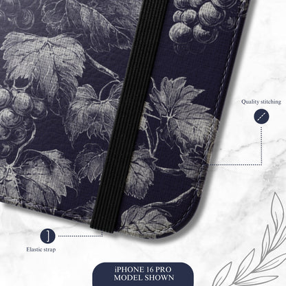 Orchard - iPhone Flip Case Wallet, Leather Folio Case Phone Case-aesthetic phone case-shockproof phone case-cute phone case-designer phone case-elegant phone case-luxury phone case-phone accessories-fashion accessory