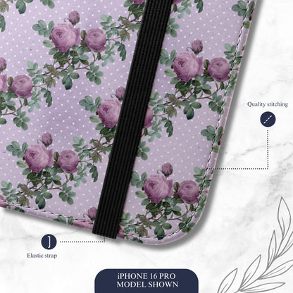 Just Because - iPhone Flip Case Wallet, Leather Folio Case Phone Case-aesthetic phone case-shockproof phone case-cute phone case-designer phone case-elegant phone case-luxury phone case-phone accessories-fashion accessory