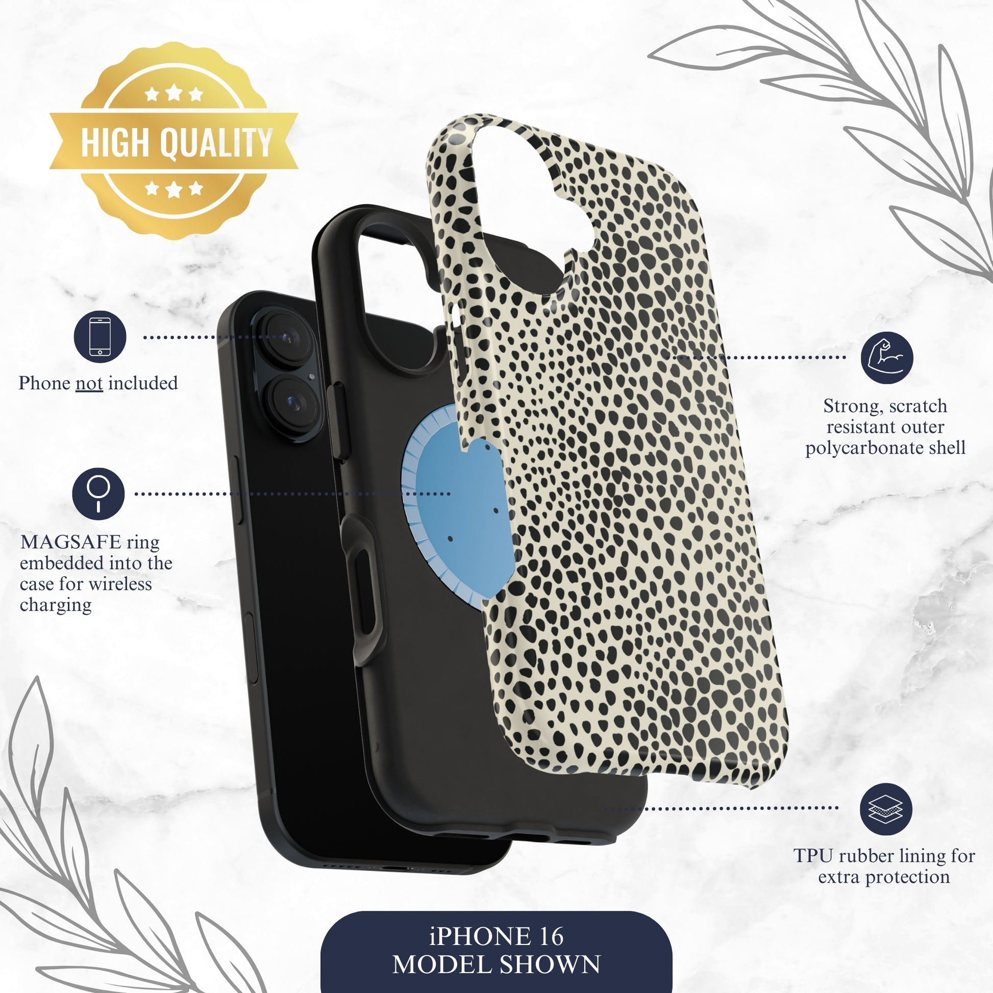 Vanilla Mocha - Magsafe iPhone Case Phone Case-aesthetic phone case-shockproof phone case-cute phone case-designer phone case-elegant phone case-luxury phone case-phone accessories-fashion accessory