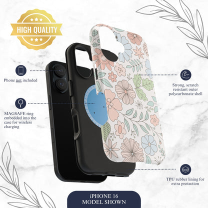 Garden Meadow - Magsafe iPhone Case Phone Case-aesthetic phone case-shockproof phone case-cute phone case-designer phone case-elegant phone case-luxury phone case-phone accessories-fashion accessory