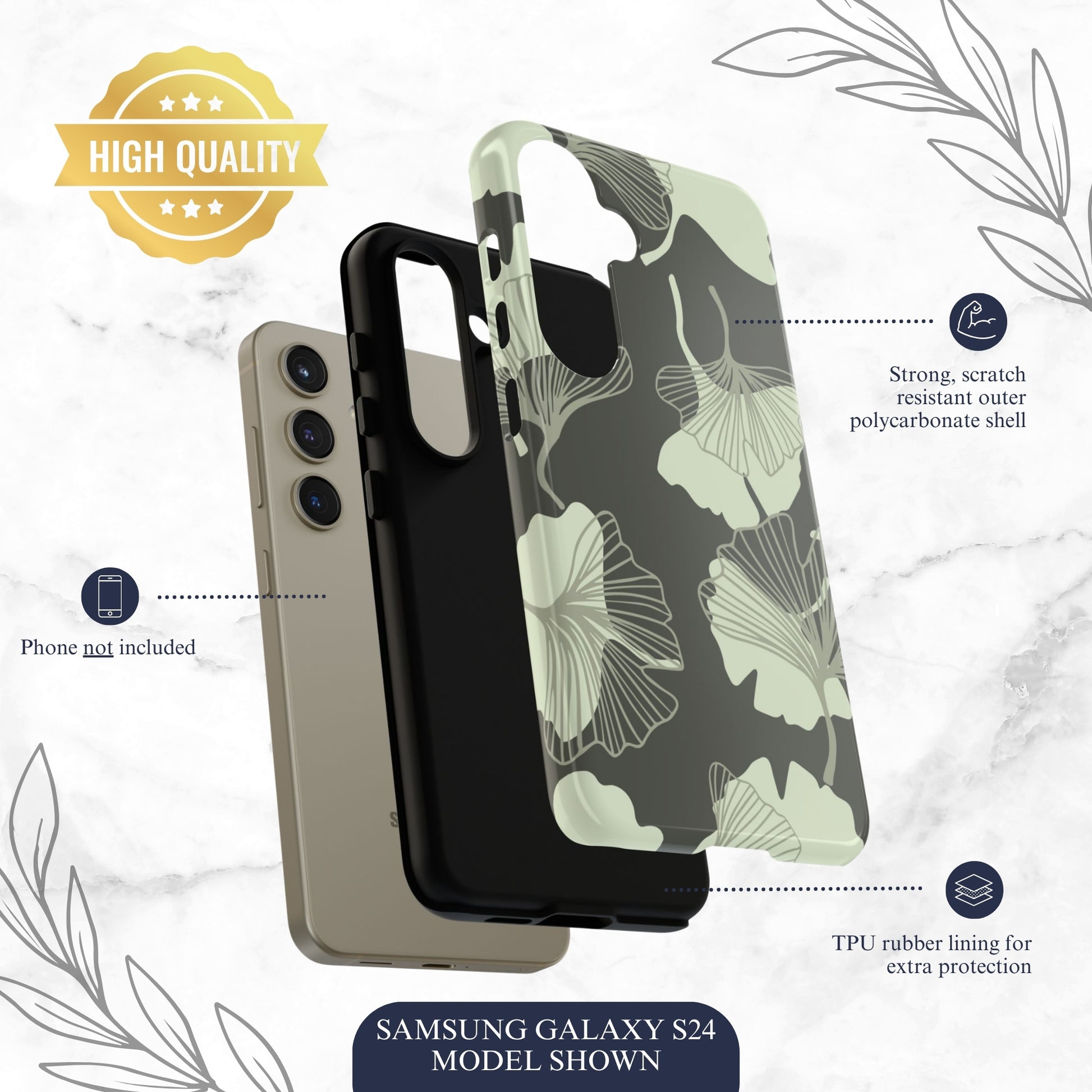 Wilted Presence - Samsung Galaxy Case Phone Case-aesthetic phone case-shockproof phone case-cute phone case-designer phone case-elegant phone case-luxury phone case-phone accessories-fashion accessory