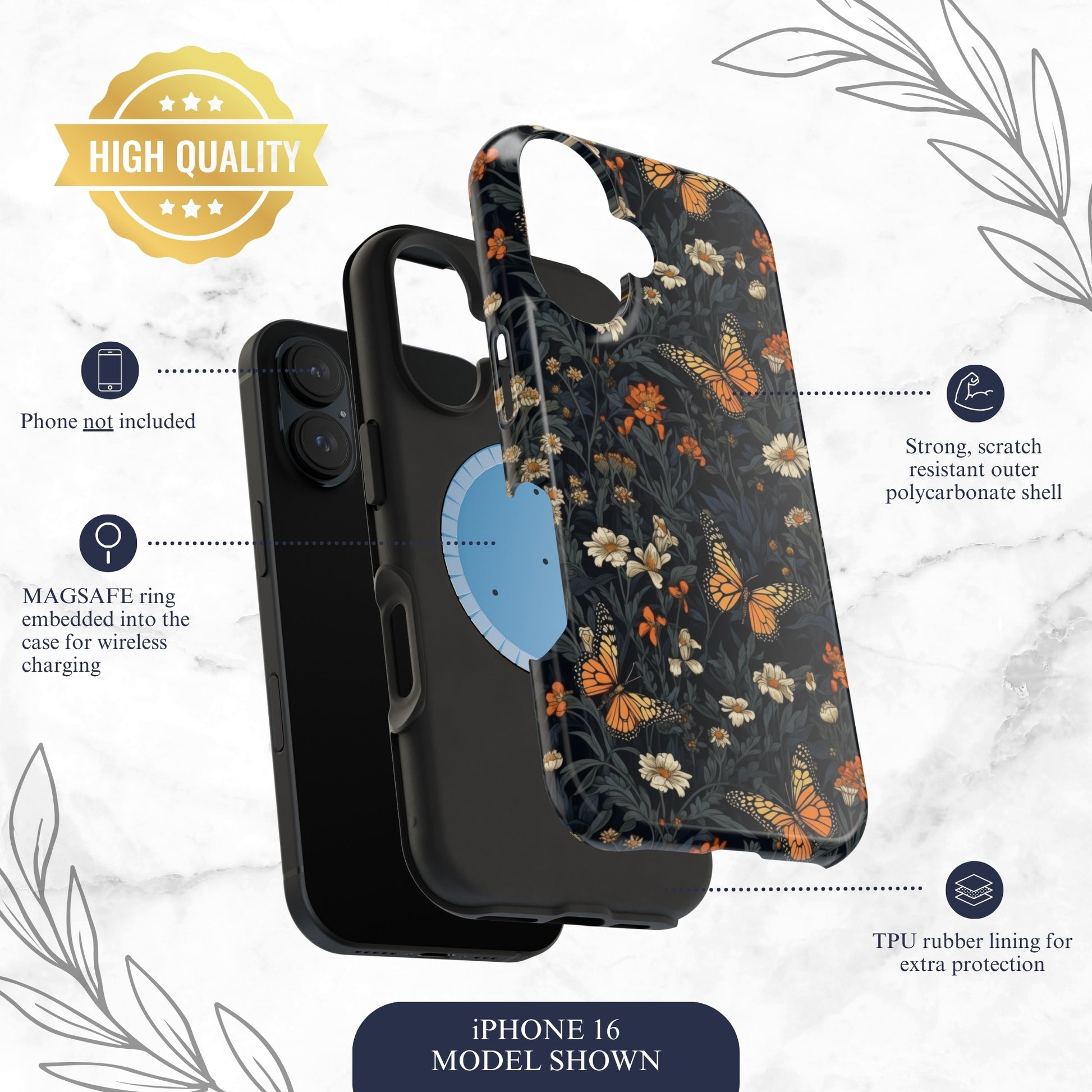 Enchanted - Magsafe iPhone Case Phone Case-aesthetic phone case-shockproof phone case-cute phone case-designer phone case-elegant phone case-luxury phone case-phone accessories-fashion accessory