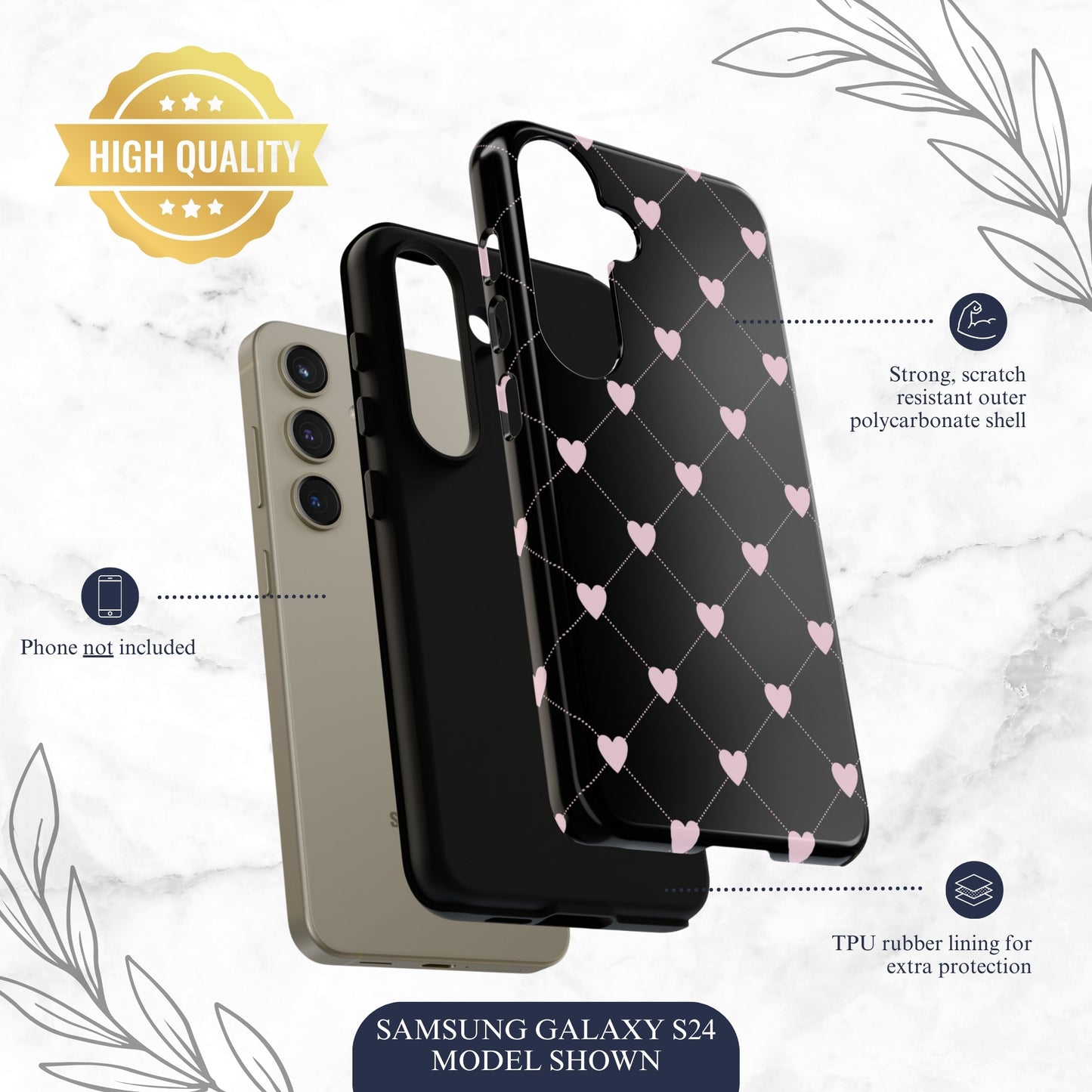 Dark Romance - Samsung Galaxy Case Phone Case-aesthetic phone case-shockproof phone case-cute phone case-designer phone case-elegant phone case-luxury phone case-phone accessories-fashion accessory