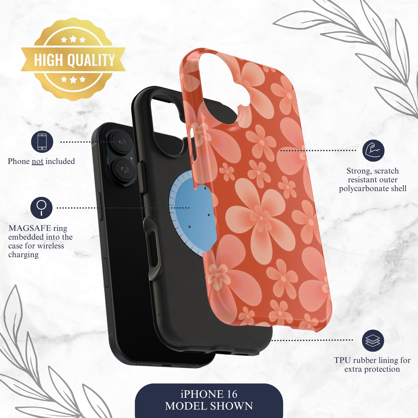Heatwave - Magsafe iPhone Case Phone Case-aesthetic phone case-shockproof phone case-cute phone case-designer phone case-elegant phone case-luxury phone case-phone accessories-fashion accessory