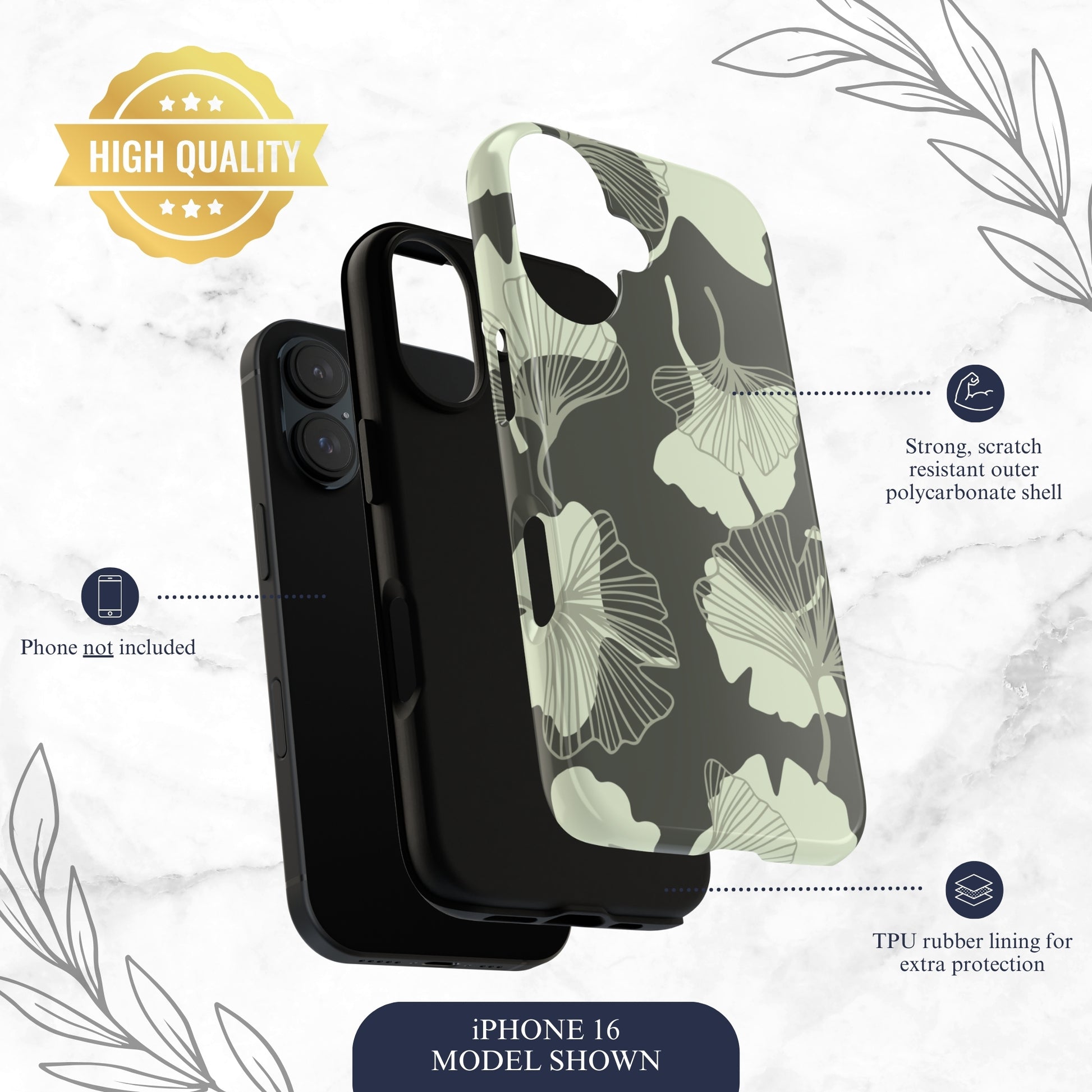 Wilted Presence - iPhone Case Phone Case-aesthetic phone case-shockproof phone case-cute phone case-designer phone case-elegant phone case-luxury phone case-phone accessories-fashion accessory
