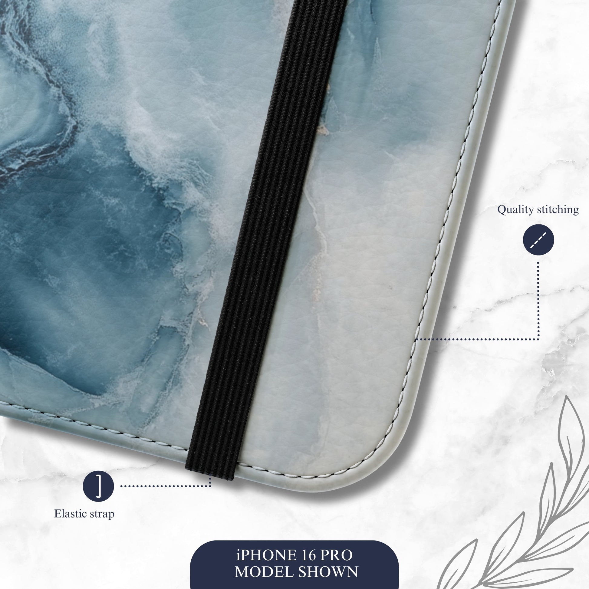 Glacier - iPhone Flip Case Wallet, Leather Folio Case Phone Case-aesthetic phone case-shockproof phone case-cute phone case-designer phone case-elegant phone case-luxury phone case-phone accessories-fashion accessory