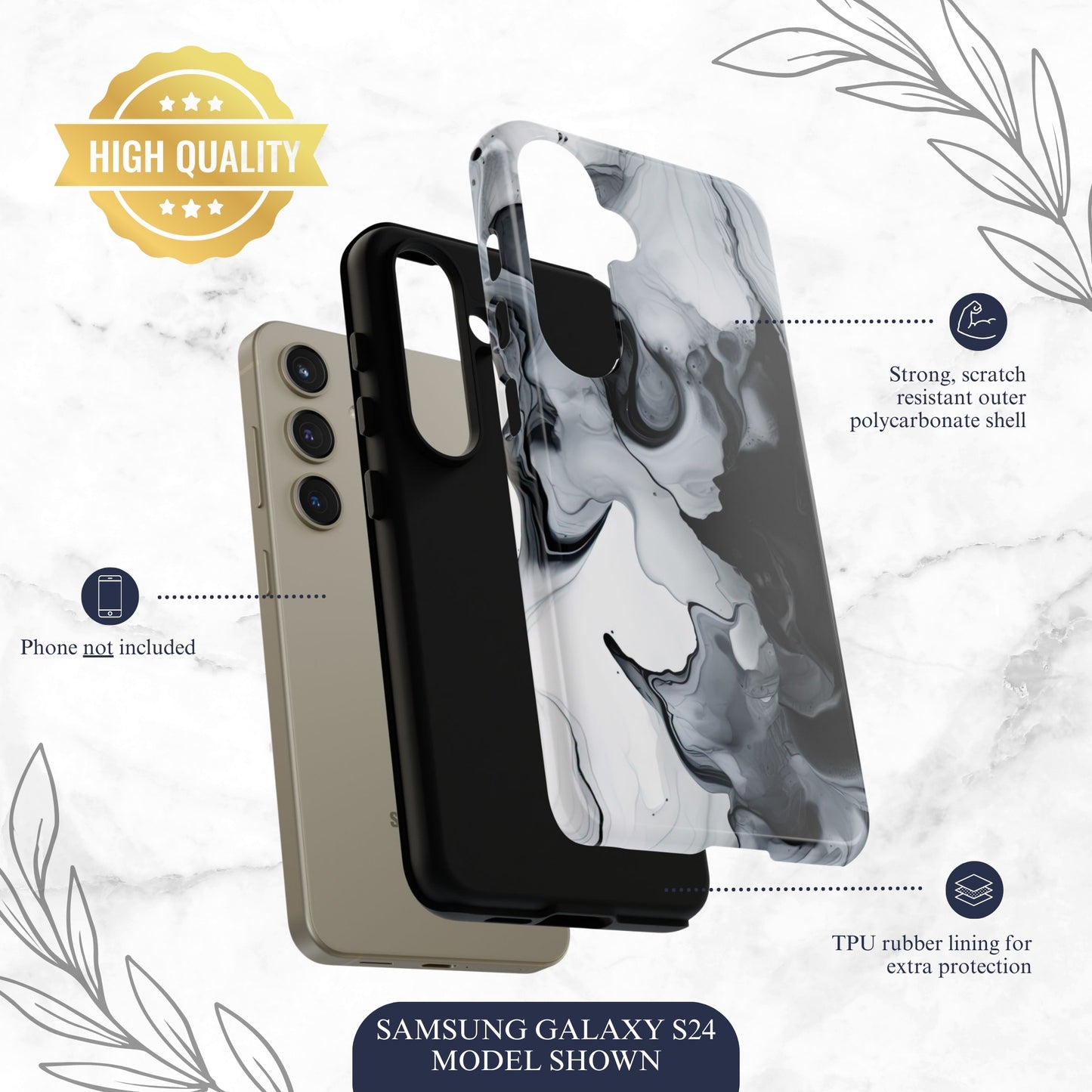 Cascade - Samsung Galaxy Case Phone Case-aesthetic phone case-shockproof phone case-cute phone case-designer phone case-elegant phone case-luxury phone case-phone accessories-fashion accessory