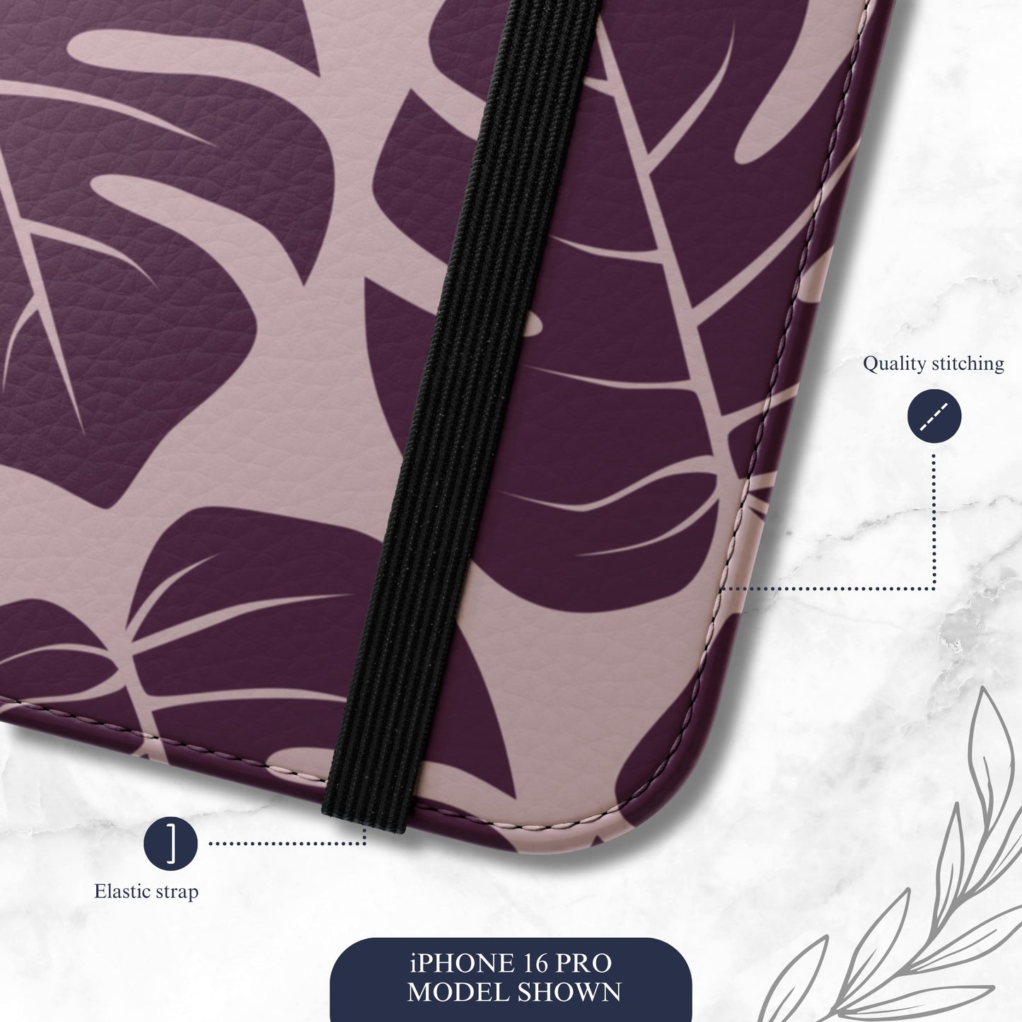 Lilac Wild - iPhone Flip Case Wallet, Leather Folio Case Phone Case-aesthetic phone case-shockproof phone case-cute phone case-designer phone case-elegant phone case-luxury phone case-phone accessories-fashion accessory