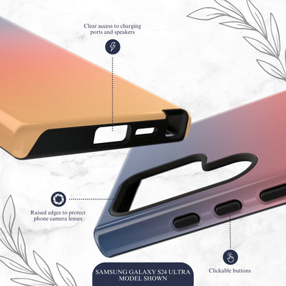 Sunset Aura - Samsung Galaxy Case Phone Case-aesthetic phone case-shockproof phone case-cute phone case-designer phone case-elegant phone case-luxury phone case-phone accessories-fashion accessory