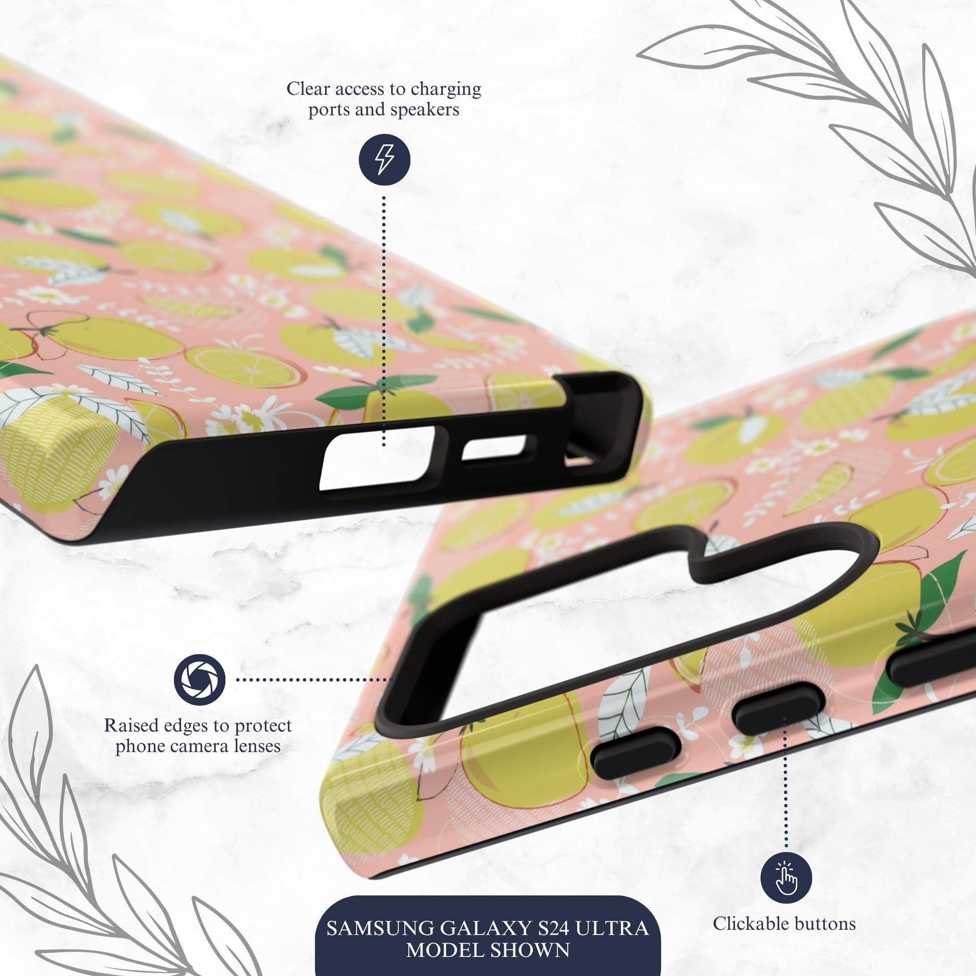 Pink Lemonade - Samsung Galaxy Case Phone Case-aesthetic phone case-shockproof phone case-cute phone case-designer phone case-elegant phone case-luxury phone case-phone accessories-fashion accessory