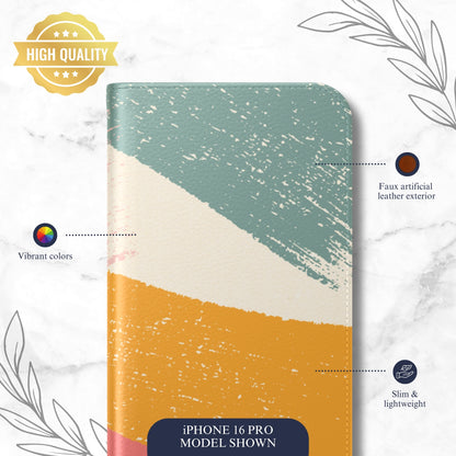 Cotton Candy - iPhone Flip Case Wallet, Leather Folio Case Phone Case-aesthetic phone case-shockproof phone case-cute phone case-designer phone case-elegant phone case-luxury phone case-phone accessories-fashion accessory