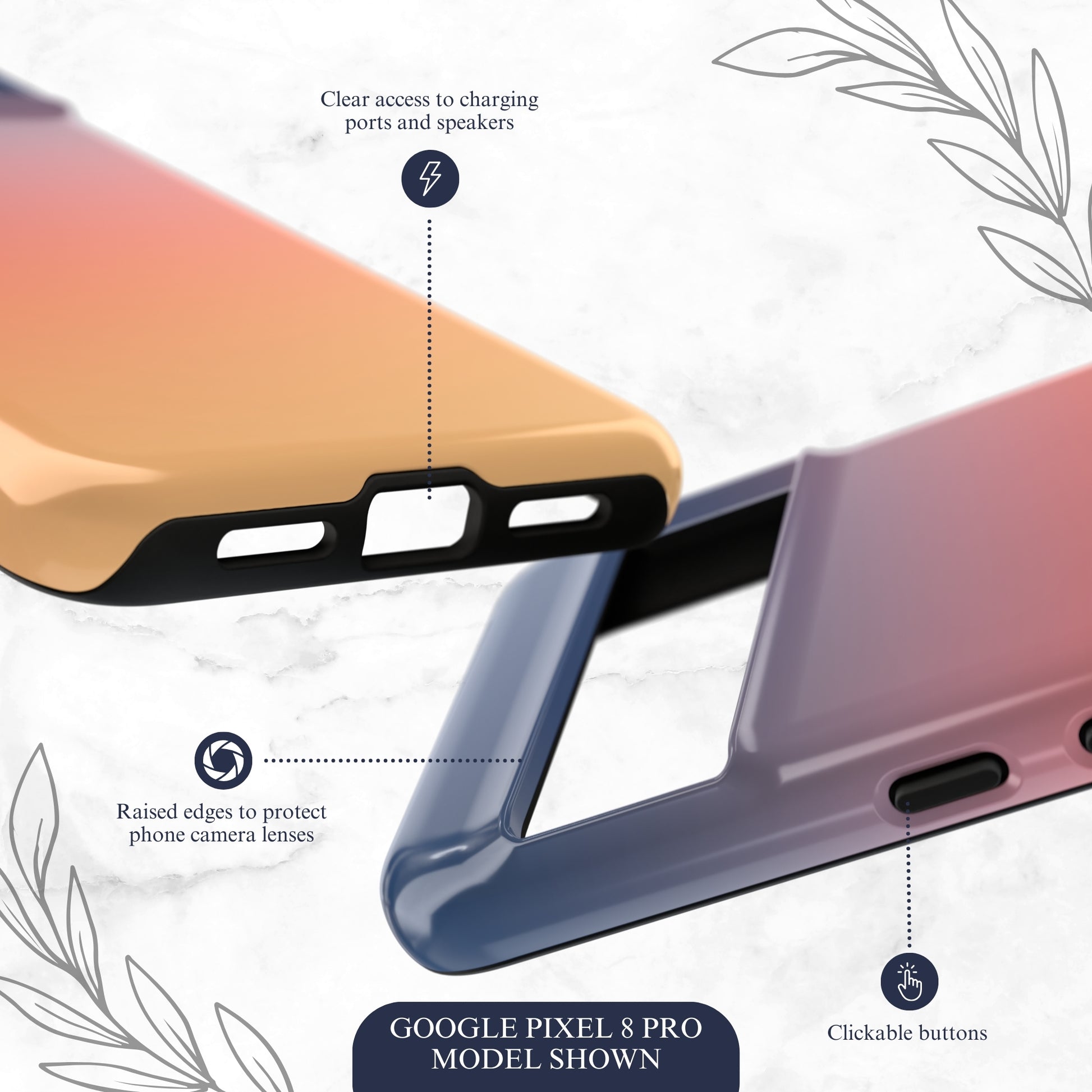 Sunset Aura - Google Pixel Case Phone Case-aesthetic phone case-shockproof phone case-cute phone case-designer phone case-elegant phone case-luxury phone case-phone accessories-fashion accessory