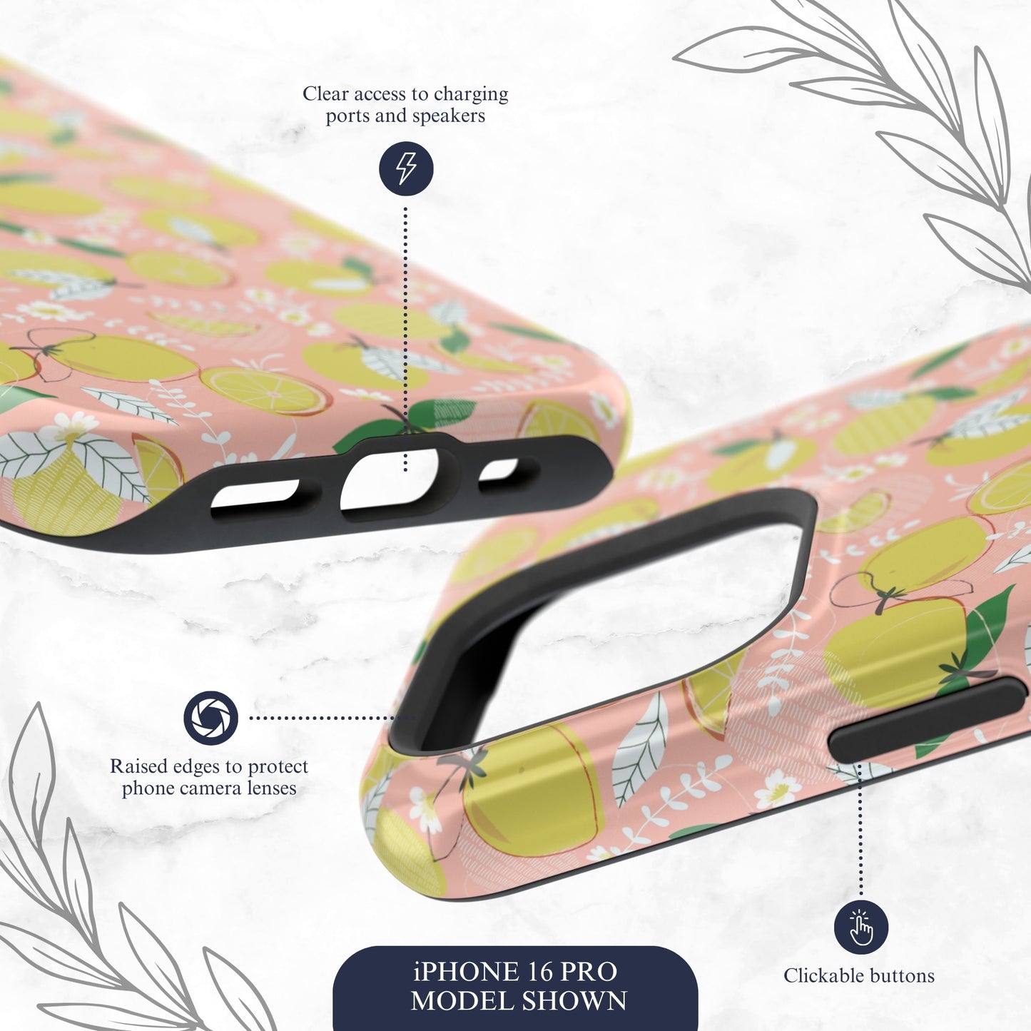 Pink Lemonade - Magsafe iPhone Case Phone Case-aesthetic phone case-shockproof phone case-cute phone case-designer phone case-elegant phone case-luxury phone case-phone accessories-fashion accessory