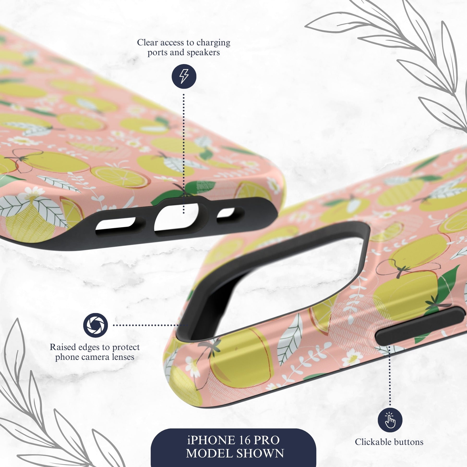 Pink Lemonade - Magsafe iPhone Case Phone Case-aesthetic phone case-shockproof phone case-cute phone case-designer phone case-elegant phone case-luxury phone case-phone accessories-fashion accessory