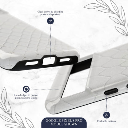 White Serpent - Google Pixel Case Phone Case-aesthetic phone case-shockproof phone case-cute phone case-designer phone case-elegant phone case-luxury phone case-phone accessories-fashion accessory