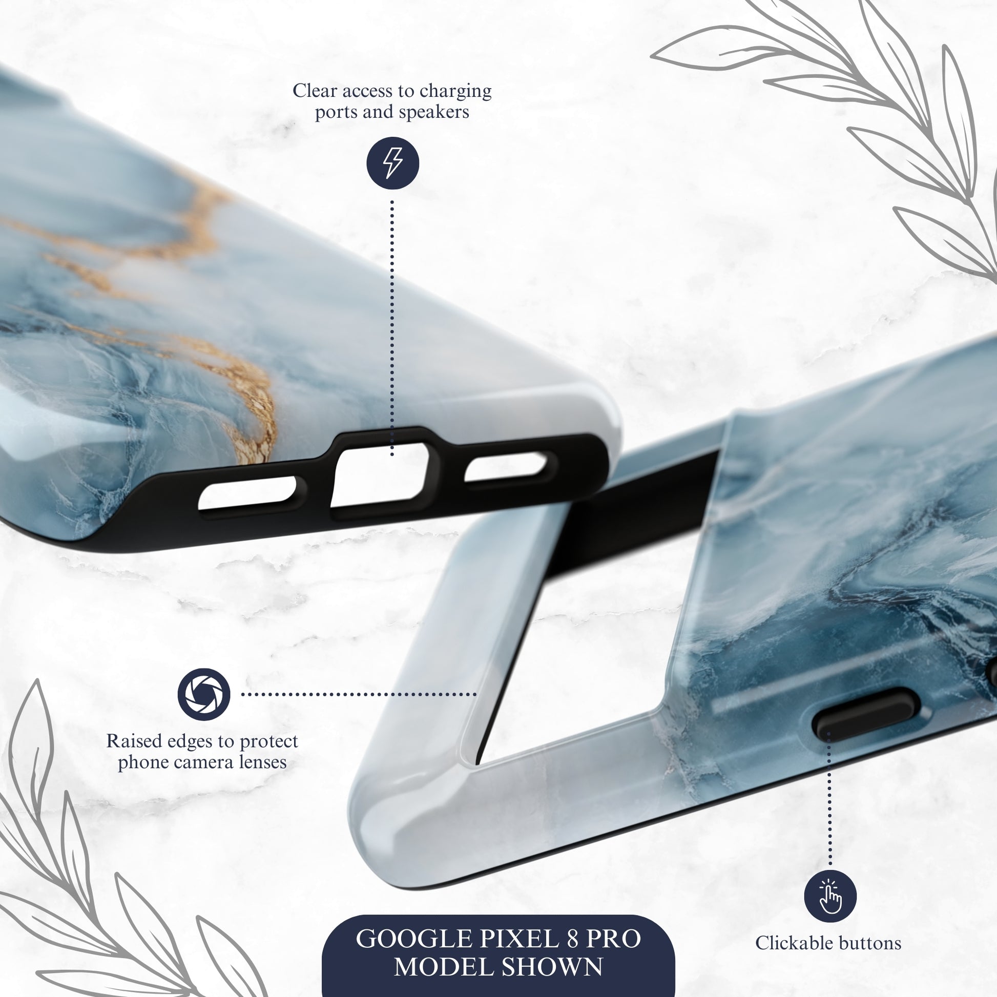 Glacier - Google Pixel Case Phone Case-aesthetic phone case-shockproof phone case-cute phone case-designer phone case-elegant phone case-luxury phone case-phone accessories-fashion accessory