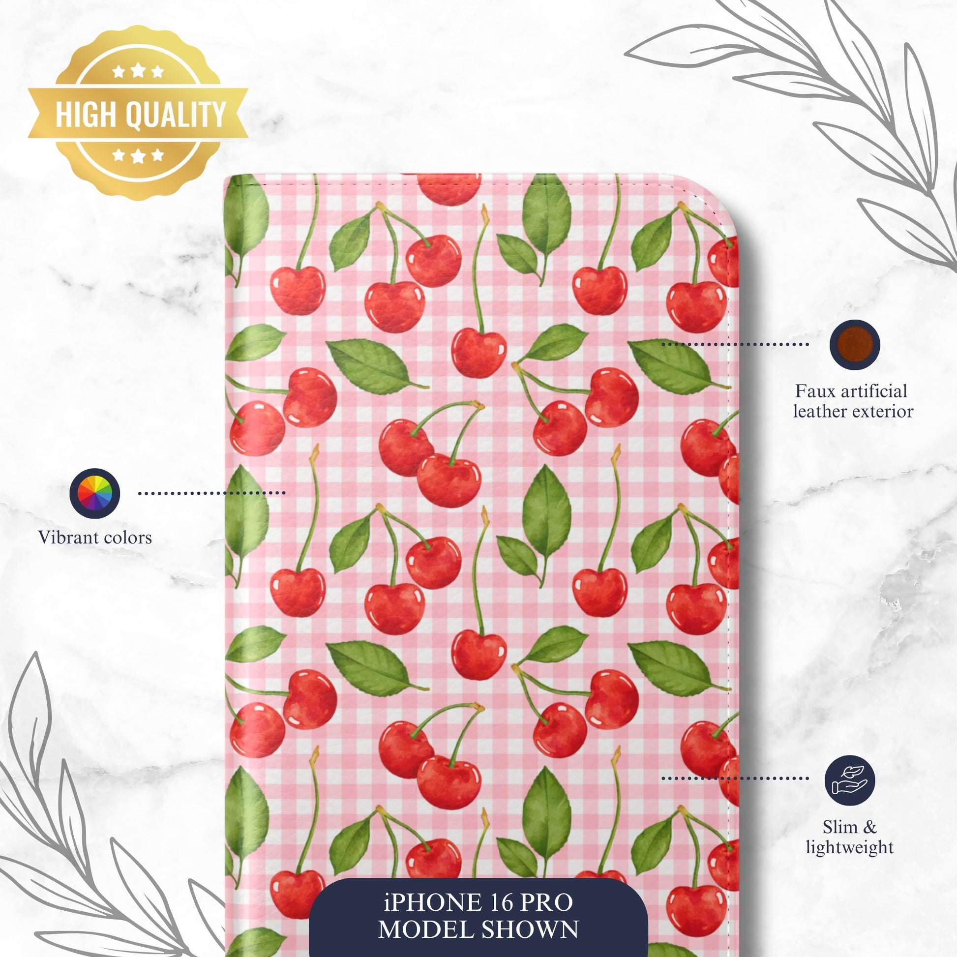 Flirting Season - iPhone Flip Case Wallet, Leather Folio Case Phone Case-aesthetic phone case-shockproof phone case-cute phone case-designer phone case-elegant phone case-luxury phone case-phone accessories-fashion accessory